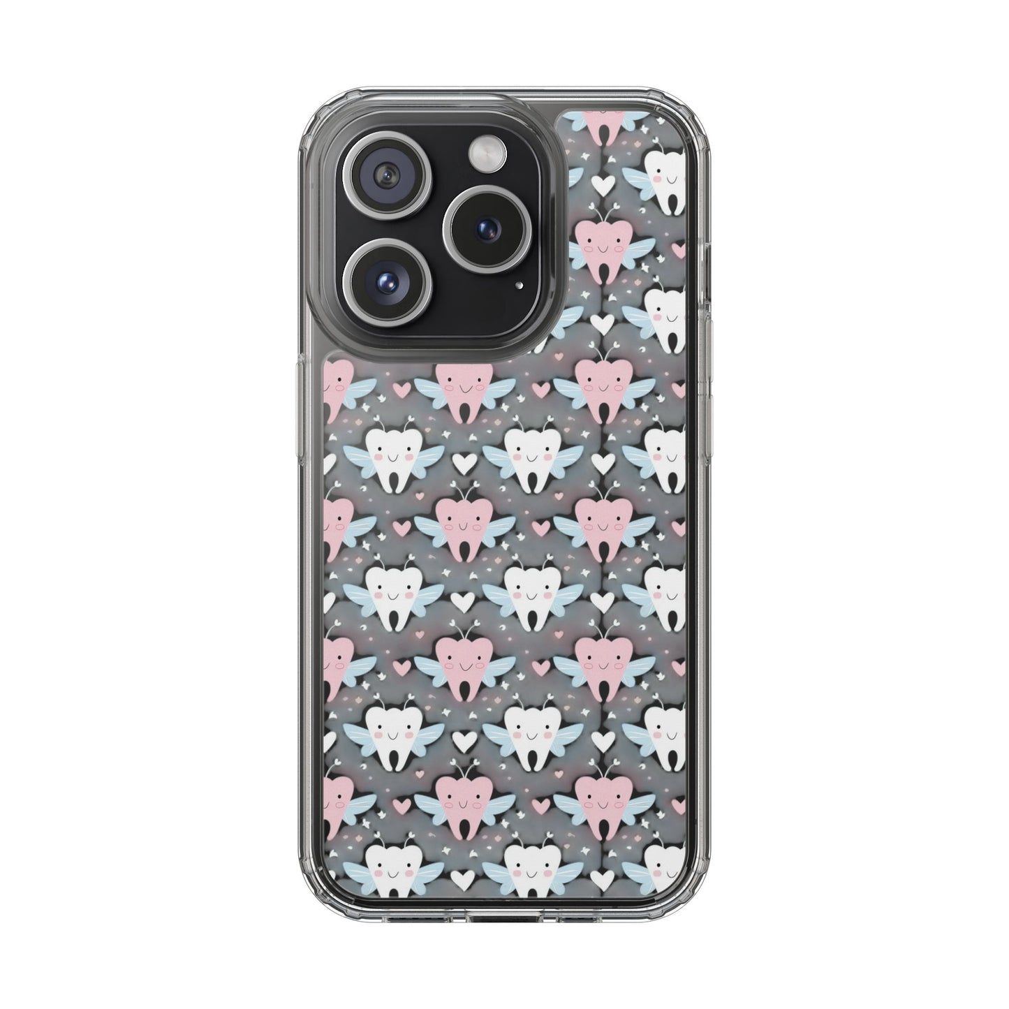 Tooth Fairy Clear Case, Cute Phone Cover for Dental Workers