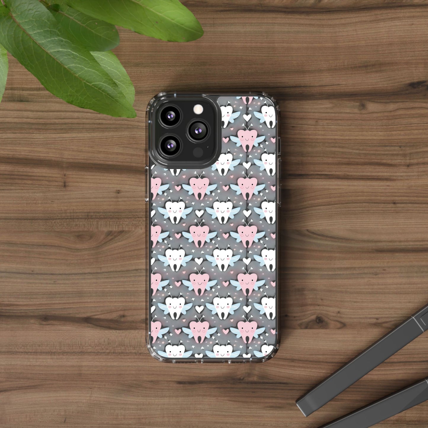 Tooth Fairy Clear Case, Cute Phone Cover for Dental Workers