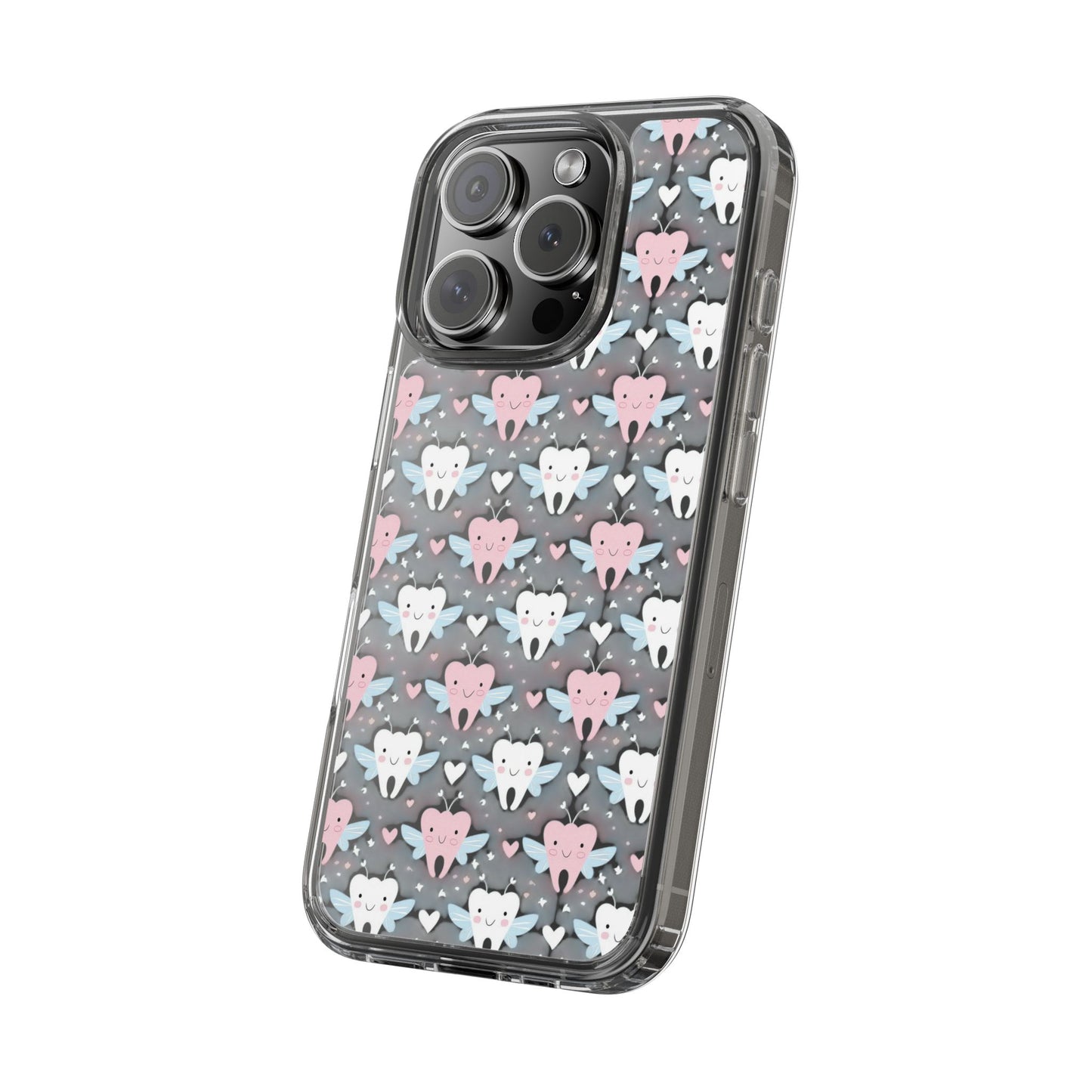 Tooth Fairy Clear Case, Cute Phone Cover for Dental Workers