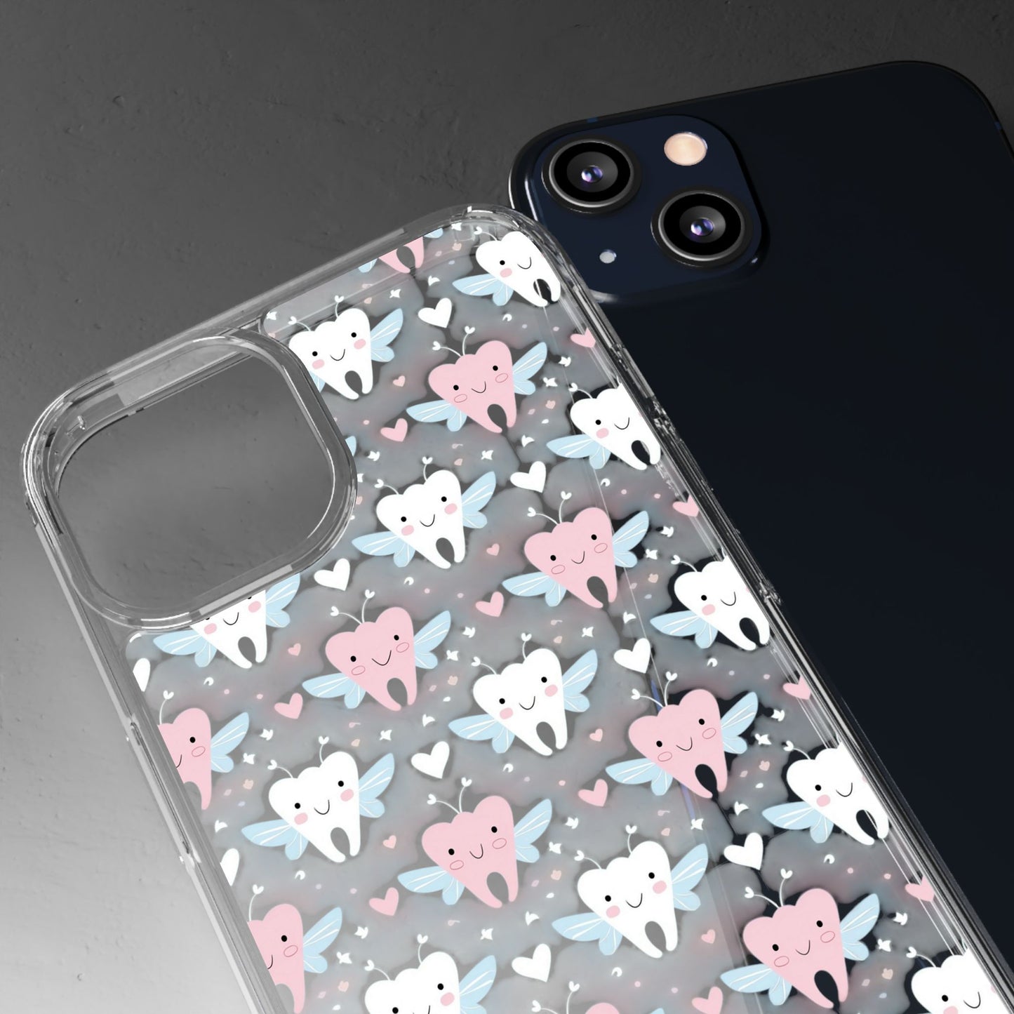 Tooth Fairy Clear Case, Cute Phone Cover for Dental Workers