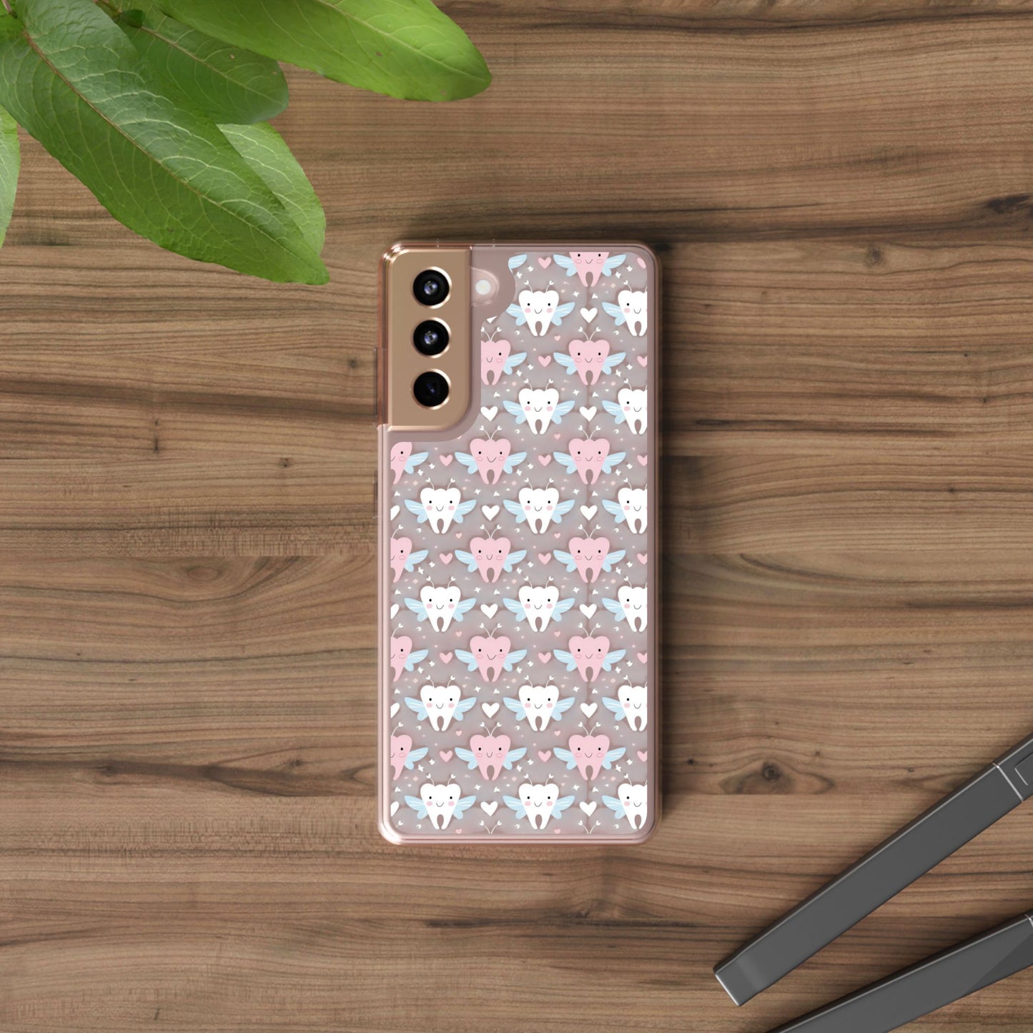 Tooth Fairy Clear Case, Cute Phone Cover for Dental Workers