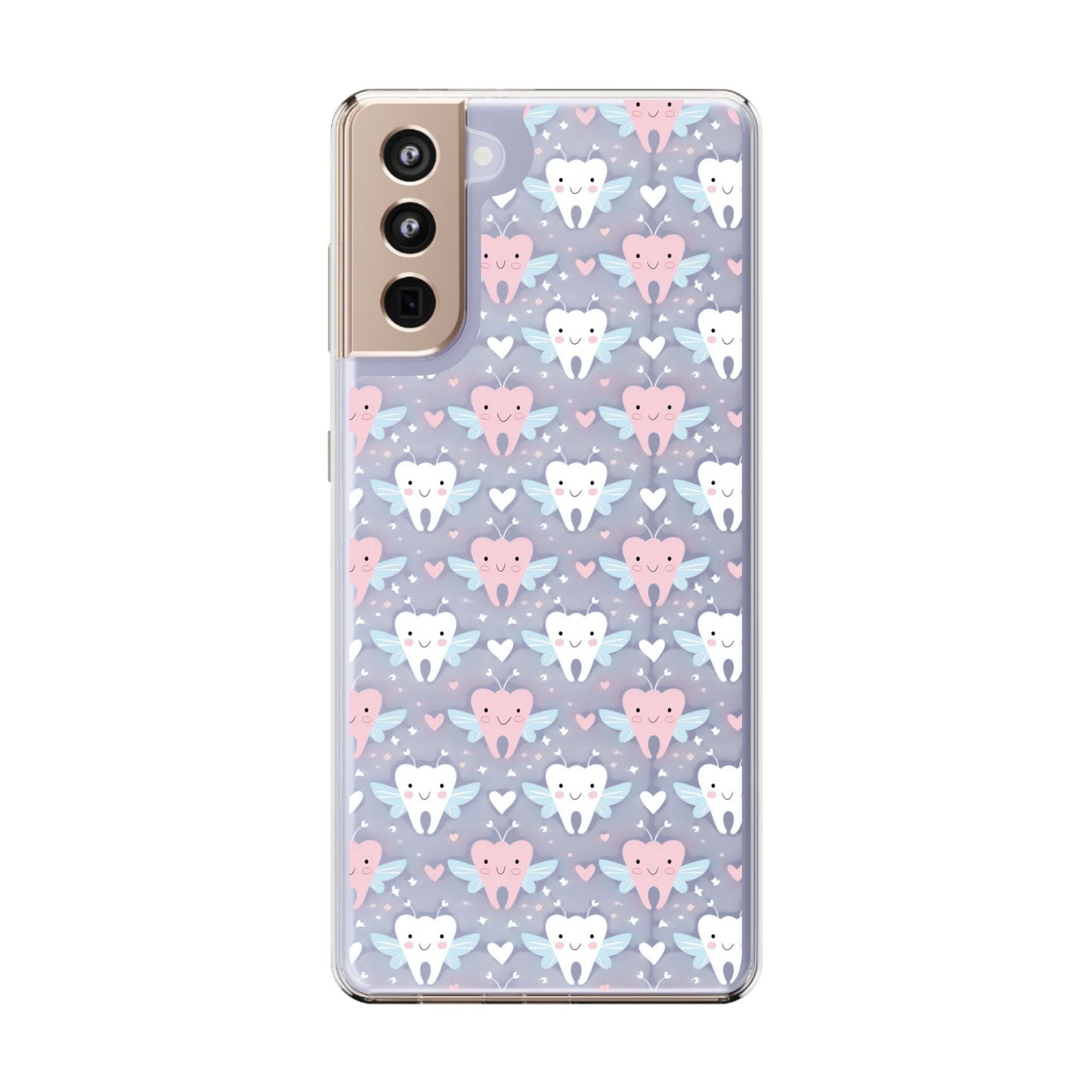 Tooth Fairy Clear Case, Cute Phone Cover for Dental Workers