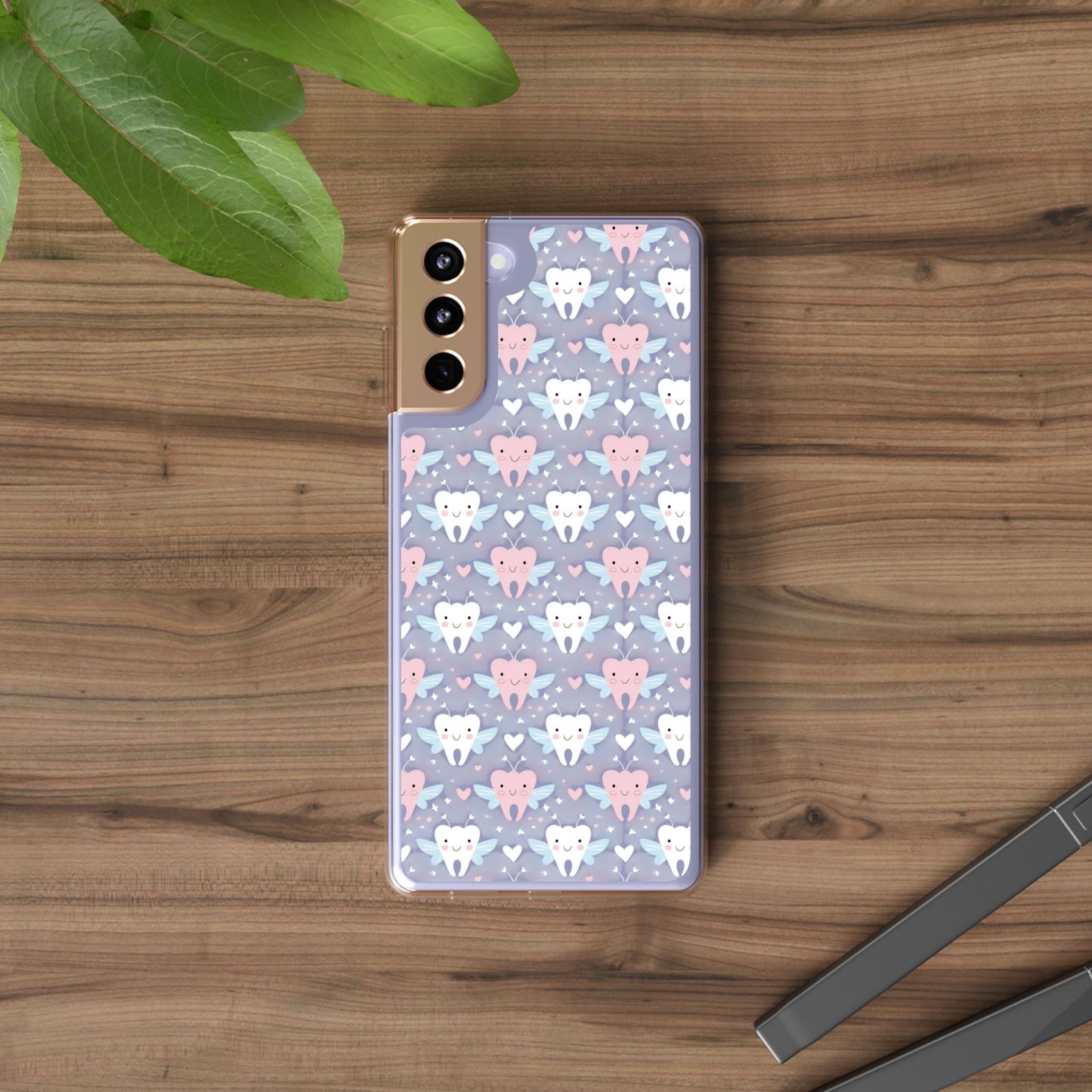 Tooth Fairy Clear Case, Cute Phone Cover for Dental Workers