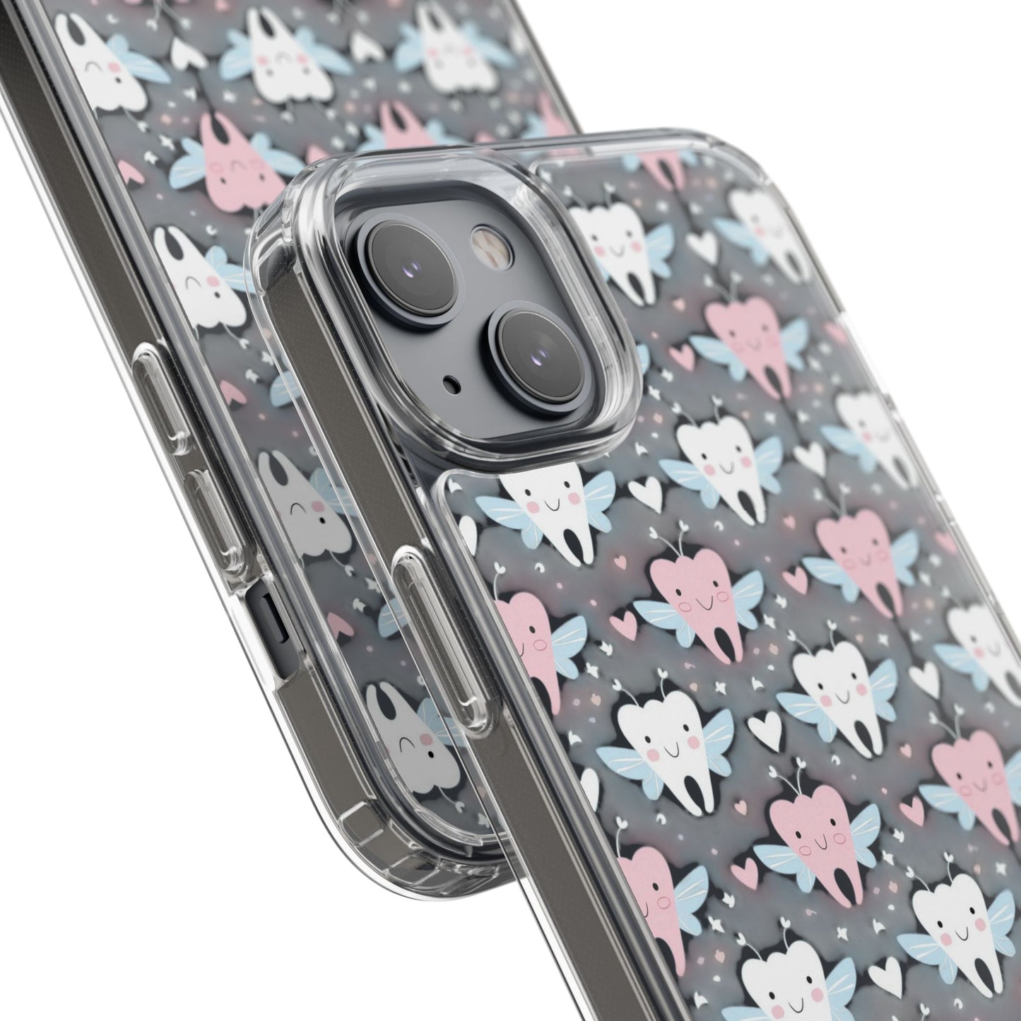 Tooth Fairy Clear Case, Cute Phone Cover for Dental Workers