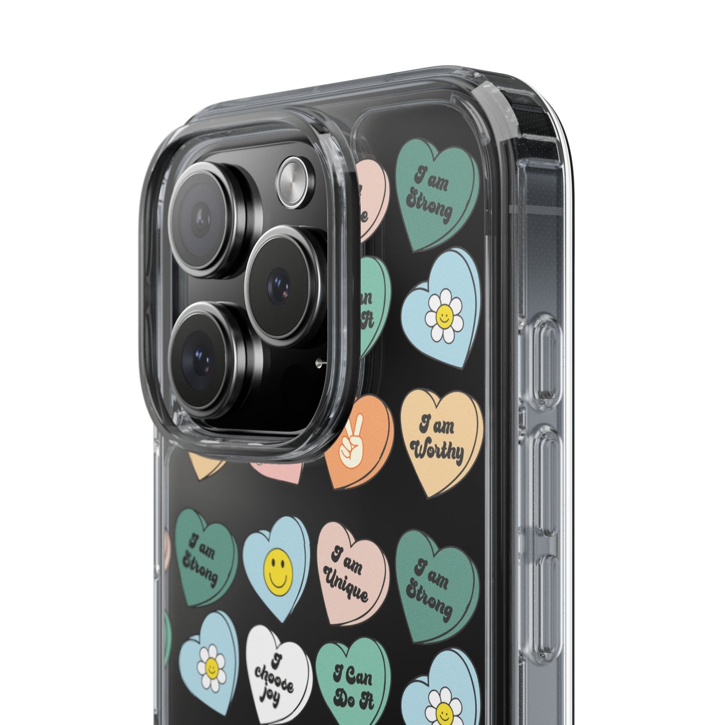 Empowerment Phone Cases, I Am Worthy Clear Cases, Inspirational Gifts, Cute Phone Cover for Teens, Self-Love Accessories
