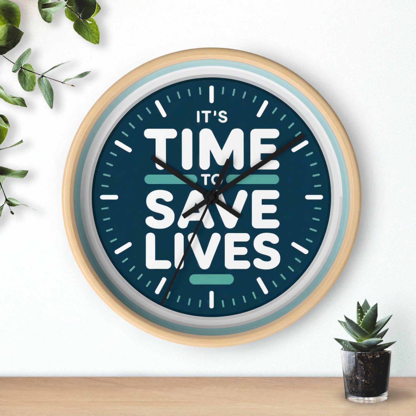 Medical Wall Clock - It's time to save lives