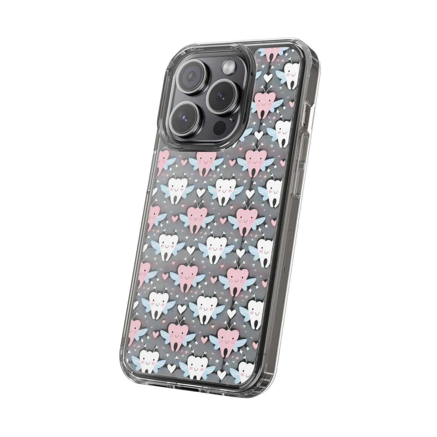 Tooth Fairy Clear Case, Cute Phone Cover for Dental Workers