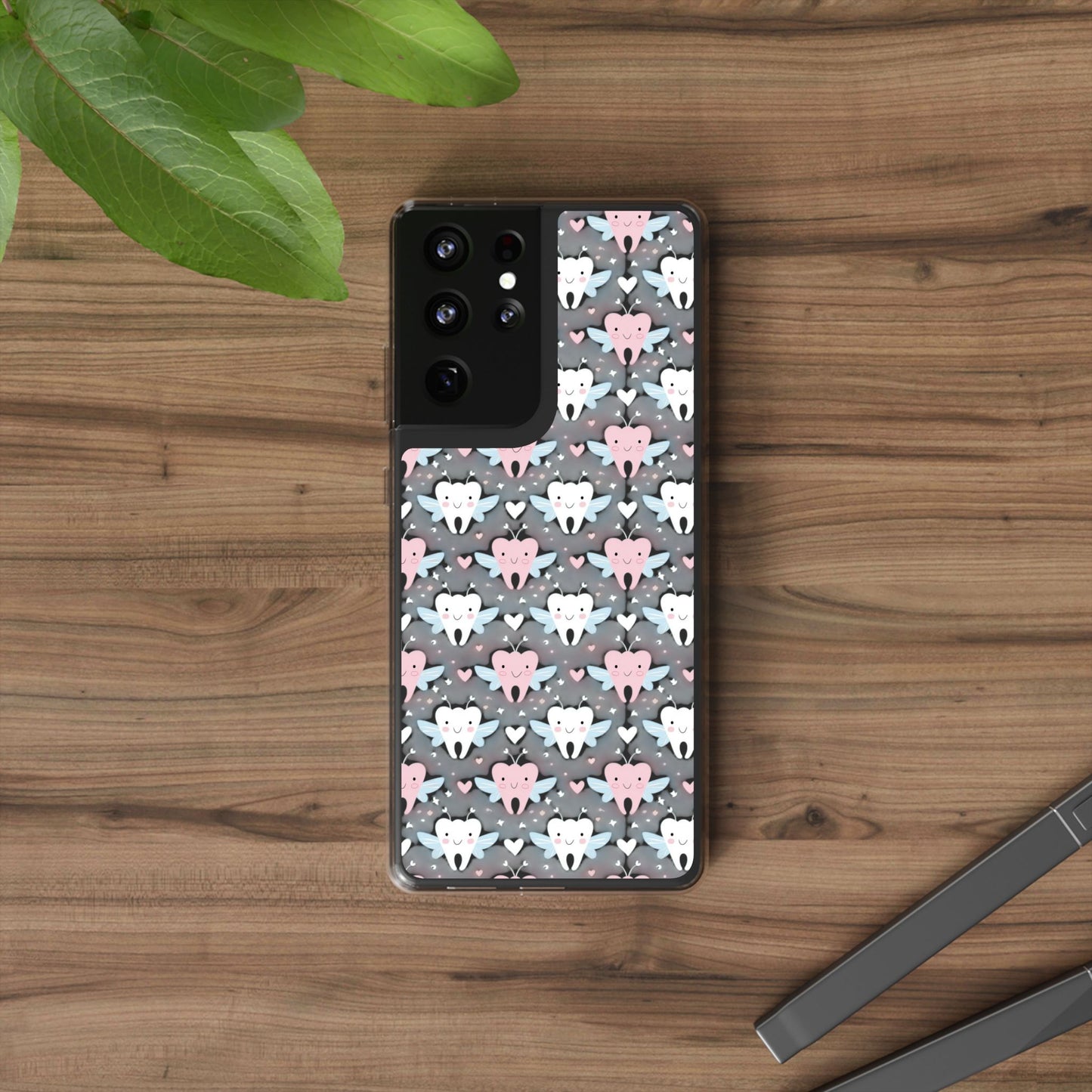 Tooth Fairy Clear Case, Cute Phone Cover for Dental Workers