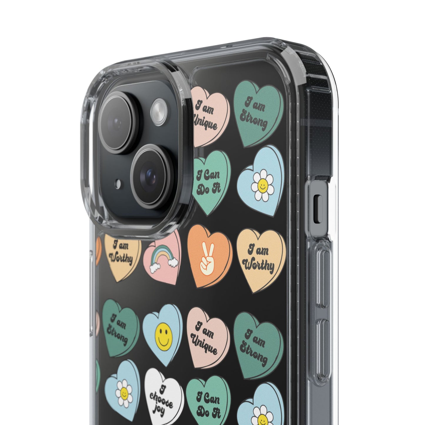 Empowerment Phone Cases, I Am Worthy Clear Cases, Inspirational Gifts, Cute Phone Cover for Teens, Self-Love Accessories