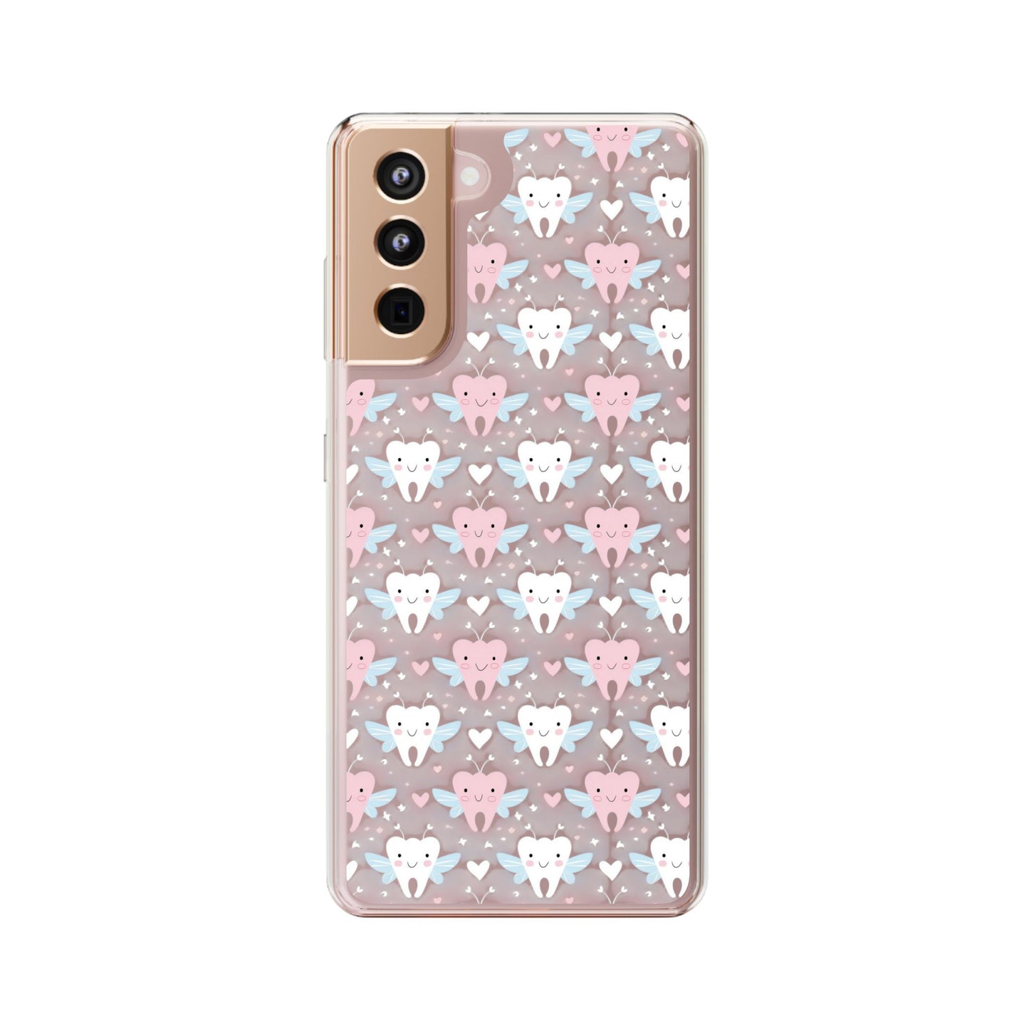 Tooth Fairy Clear Case, Cute Phone Cover for Dental Workers