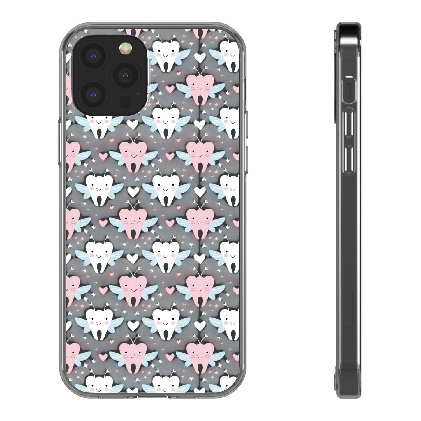 Tooth Fairy Clear Case, Cute Phone Cover for Dental Workers