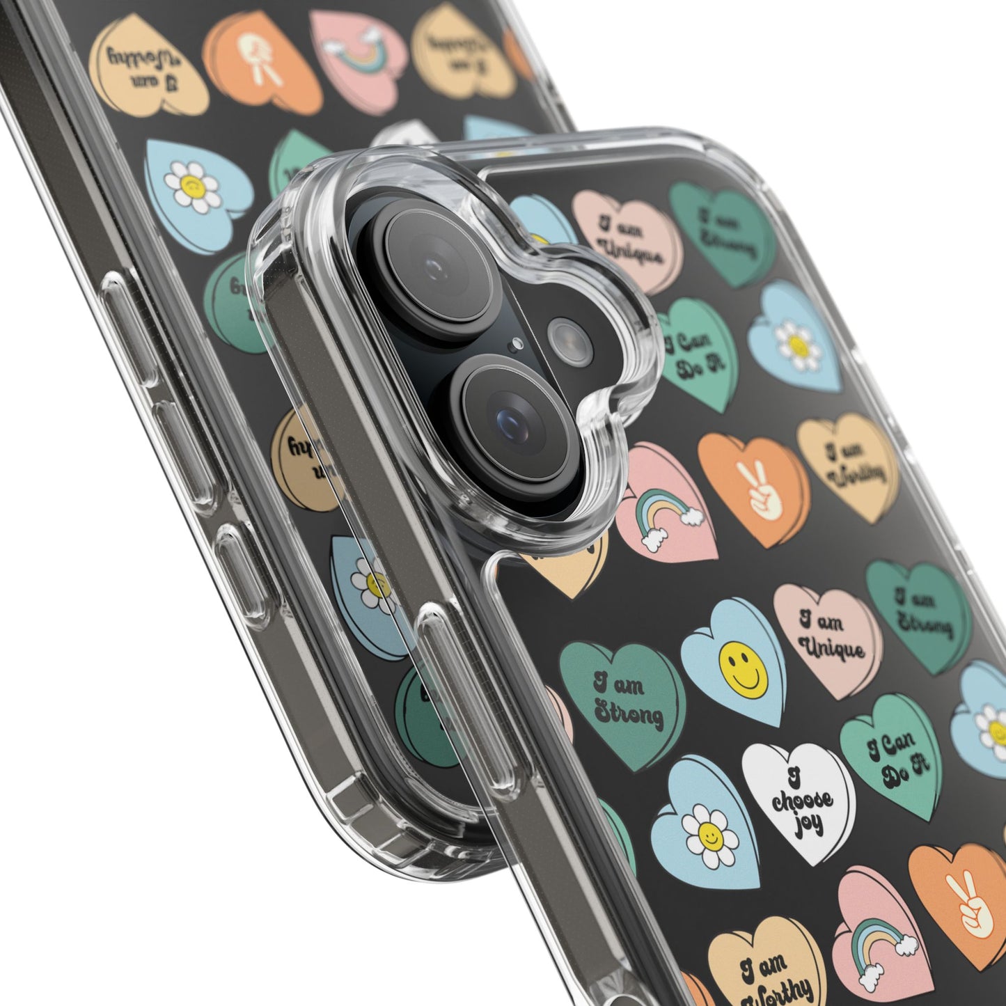 Empowerment Phone Cases, I Am Worthy Clear Cases, Inspirational Gifts, Cute Phone Cover for Teens, Self-Love Accessories