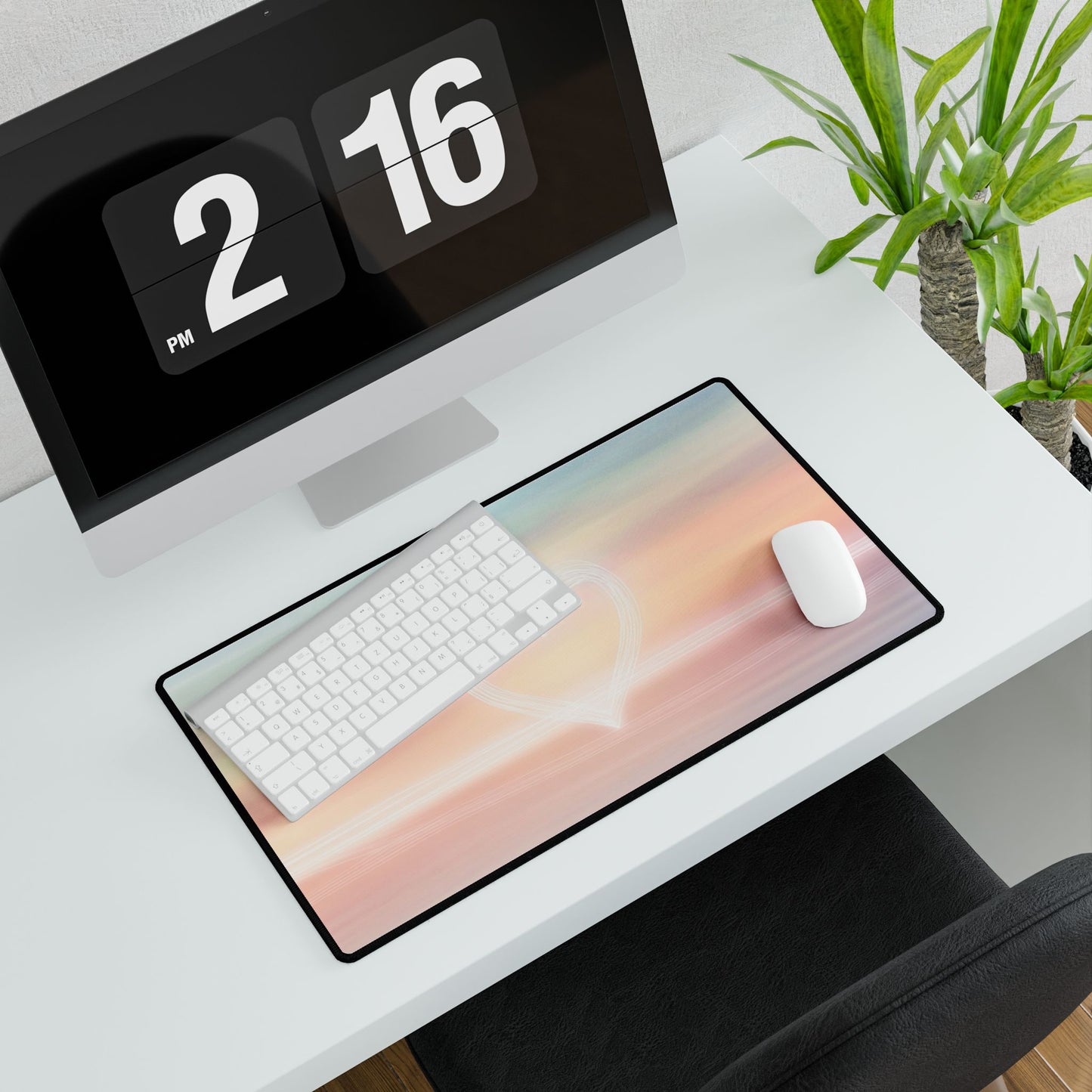 Sunset Heart Desk Mat