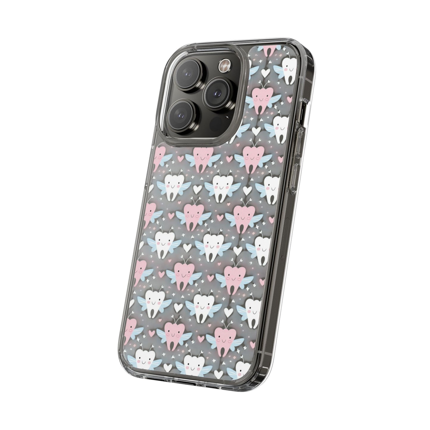 Tooth Fairy Clear Case, Cute Phone Cover for Dental Workers