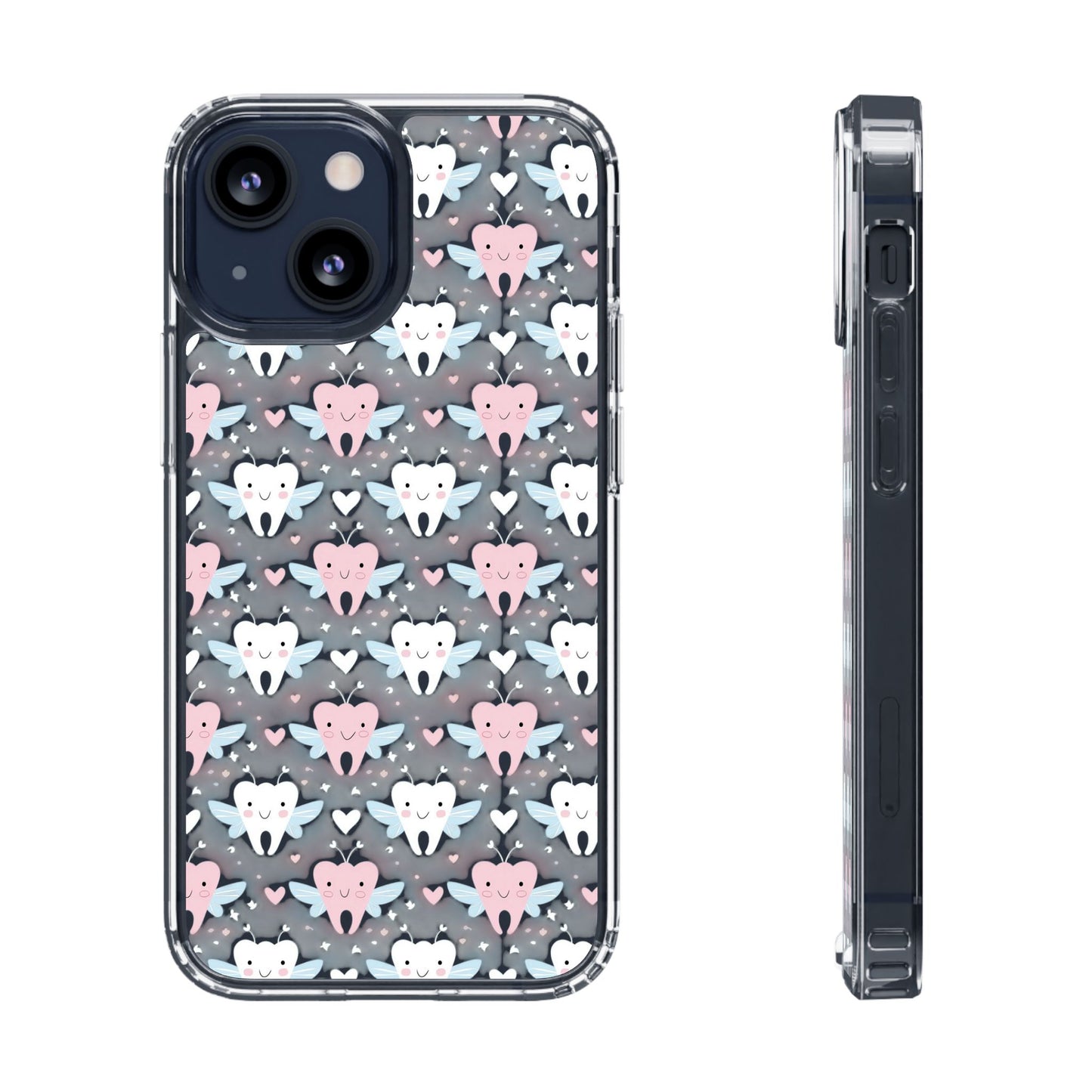 Tooth Fairy Clear Case, Cute Phone Cover for Dental Workers