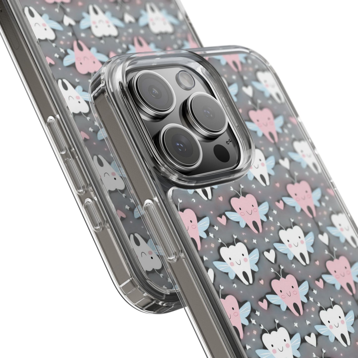 Tooth Fairy Clear Case, Cute Phone Cover for Dental Workers