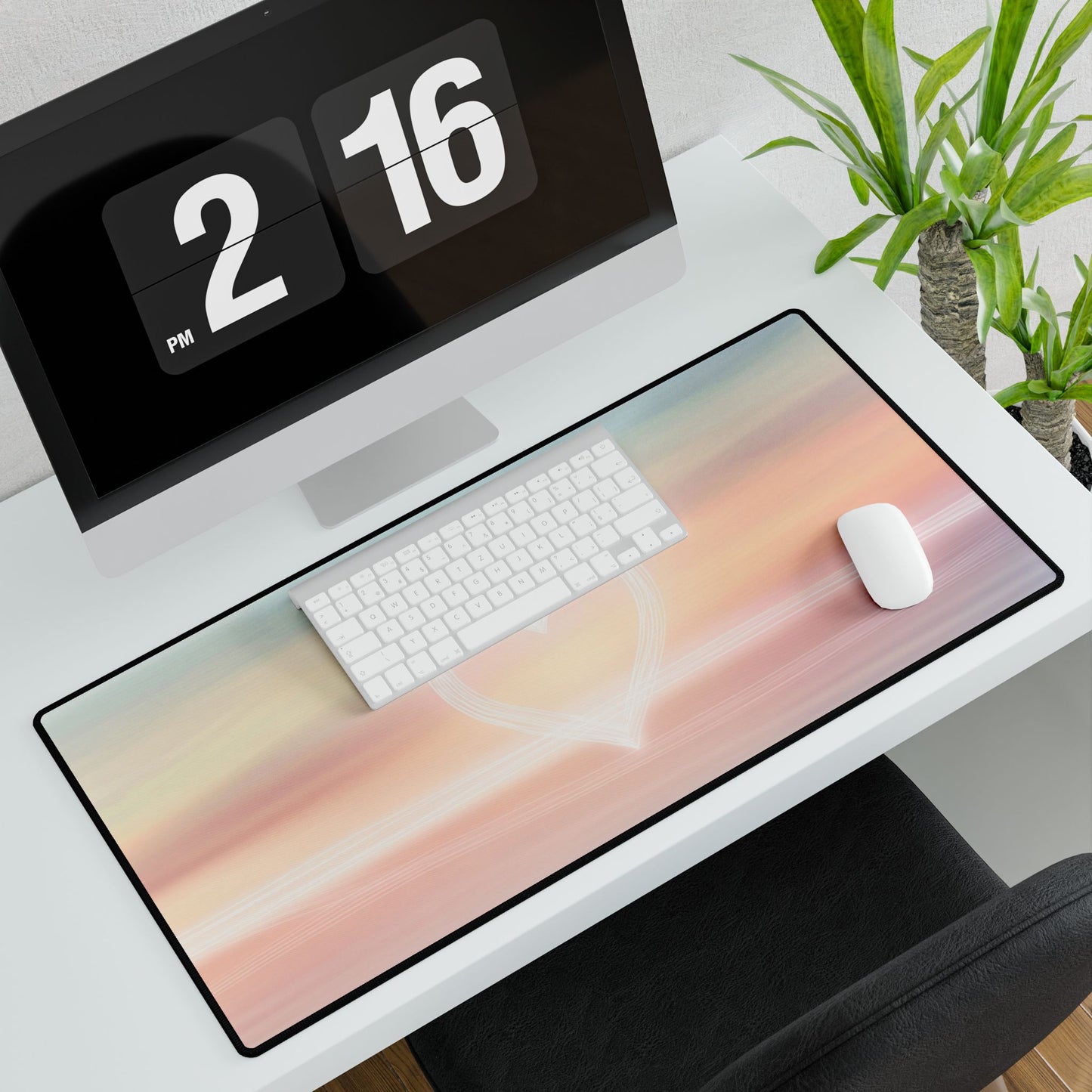 Sunset Heart Desk Mat