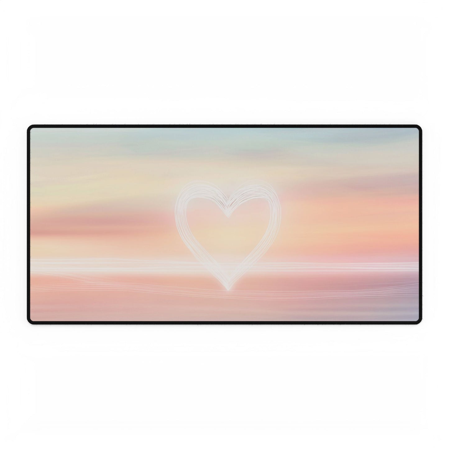 Sunset Heart Desk Mat