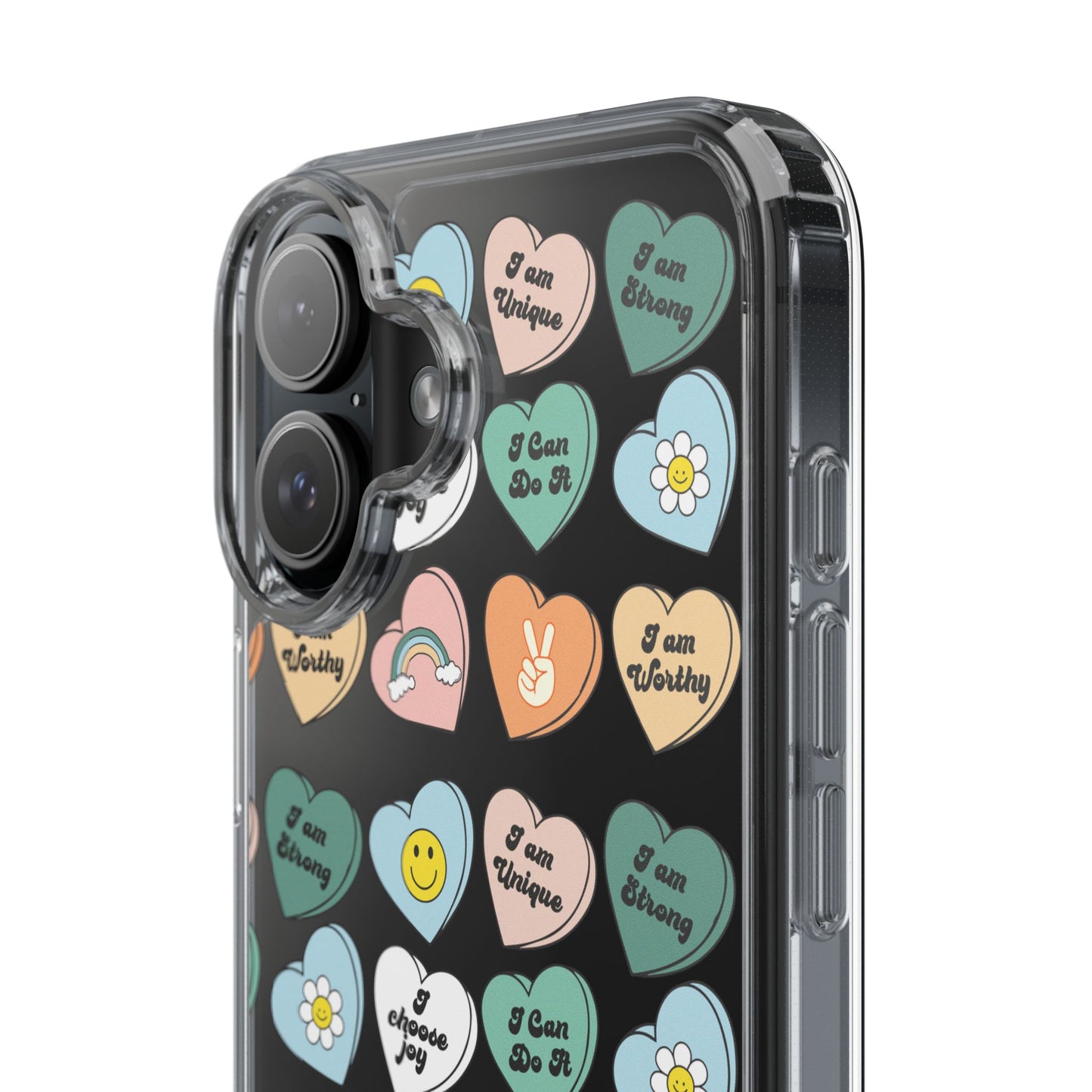 Empowerment Phone Cases, I Am Worthy Clear Cases, Inspirational Gifts, Cute Phone Cover for Teens, Self-Love Accessories
