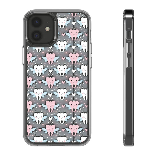 Tooth Fairy Clear Case, Cute Phone Cover for Dental Workers