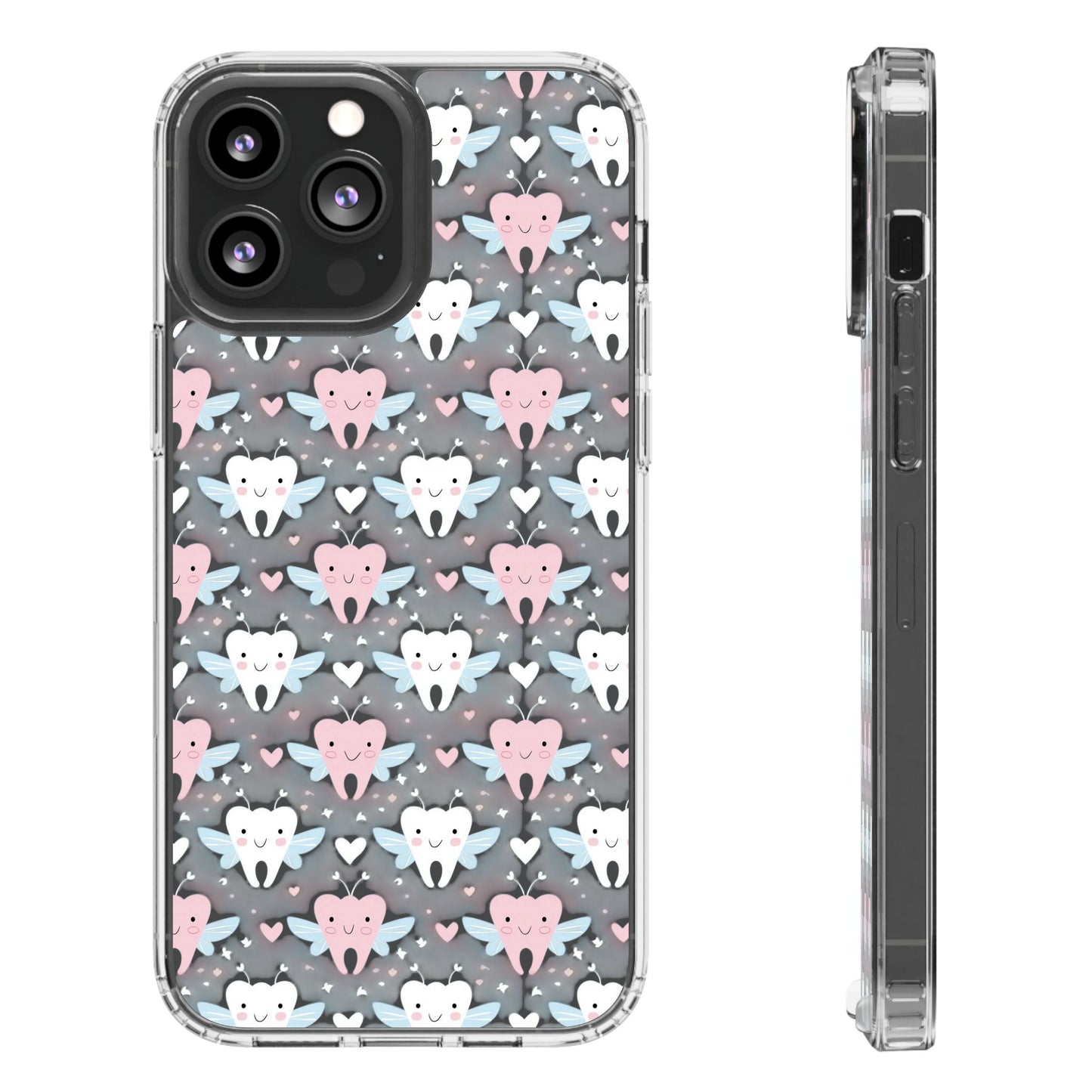 Tooth Fairy Clear Case, Cute Phone Cover for Dental Workers