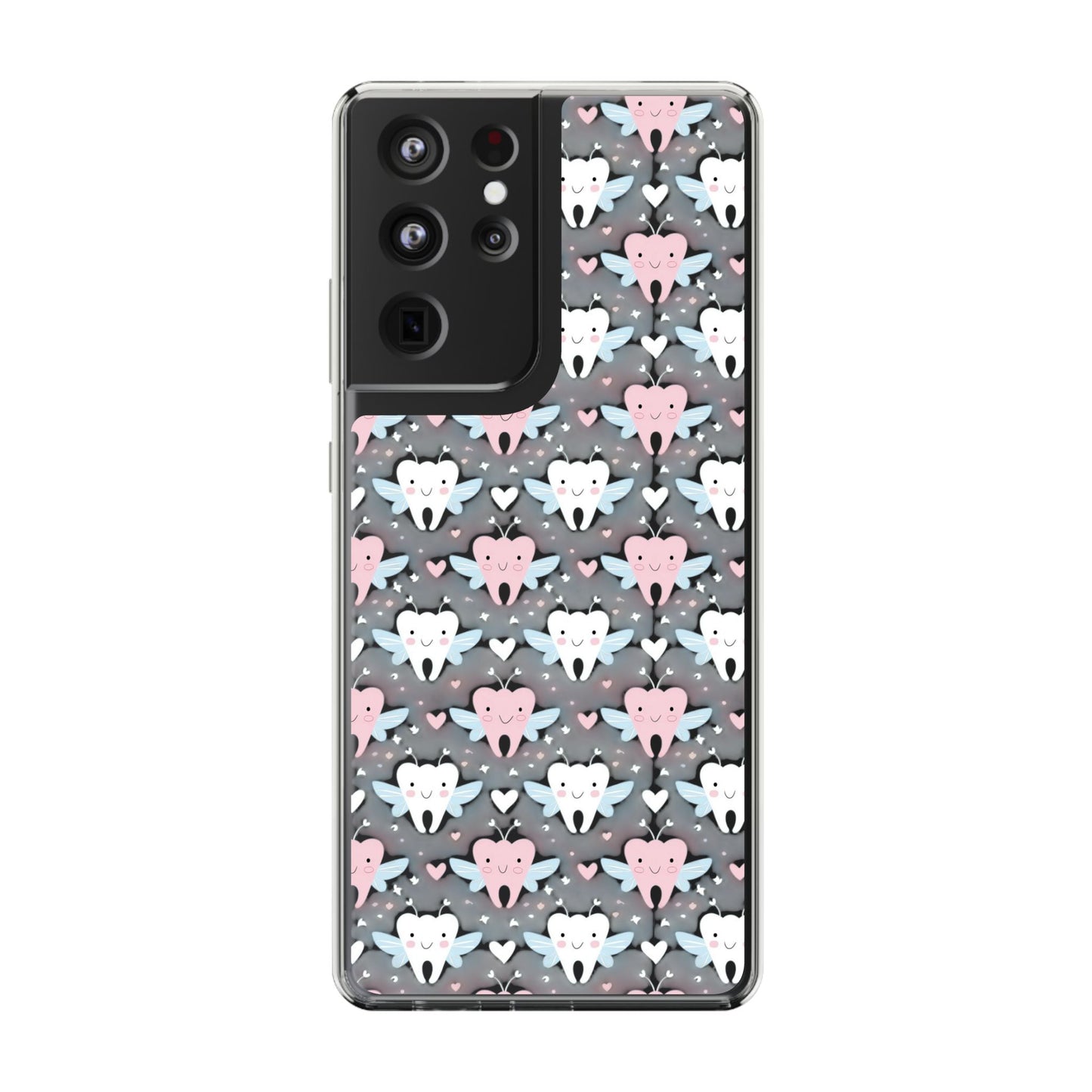 Tooth Fairy Clear Case, Cute Phone Cover for Dental Workers