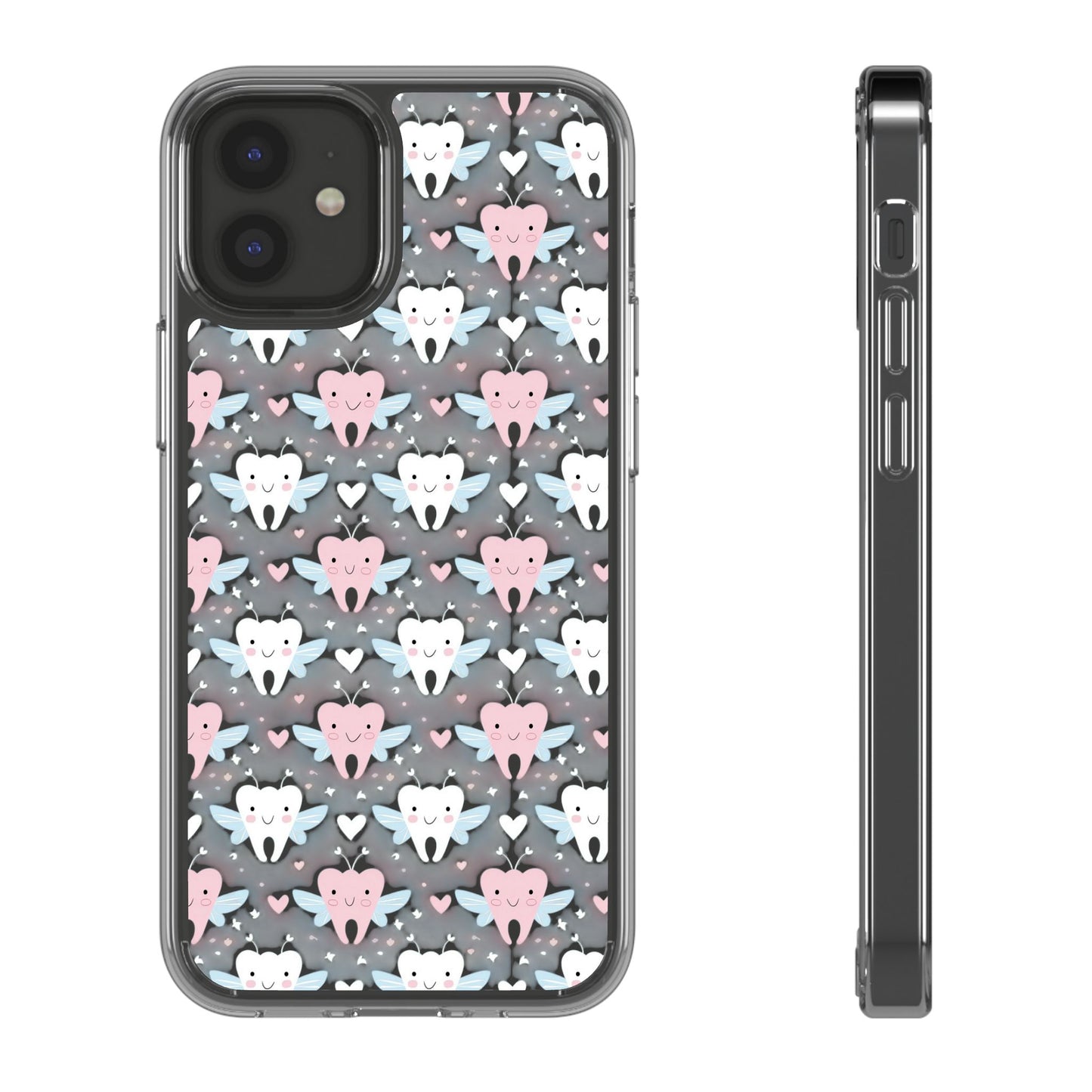 Tooth Fairy Clear Case, Cute Phone Cover for Dental Workers