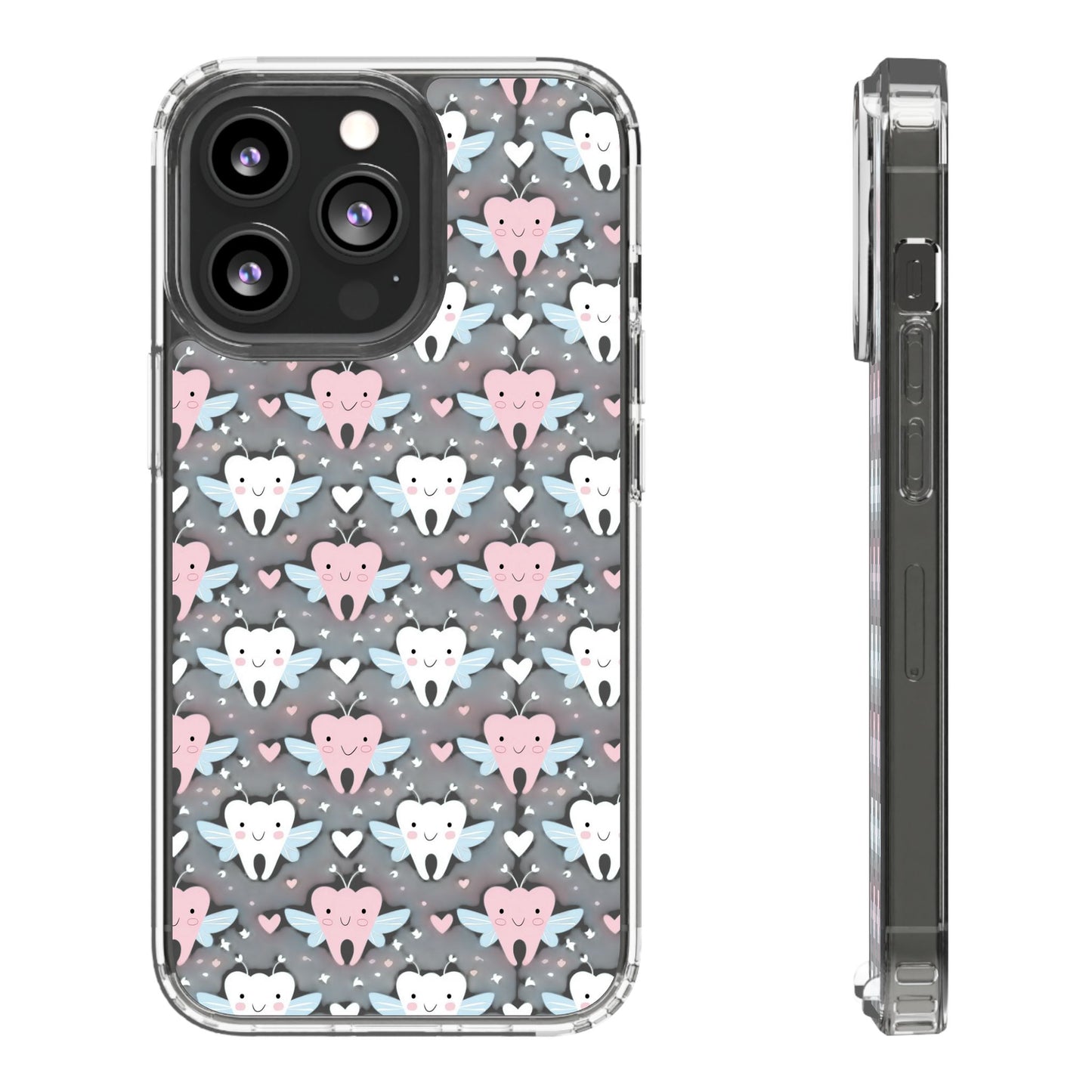 Tooth Fairy Clear Case, Cute Phone Cover for Dental Workers