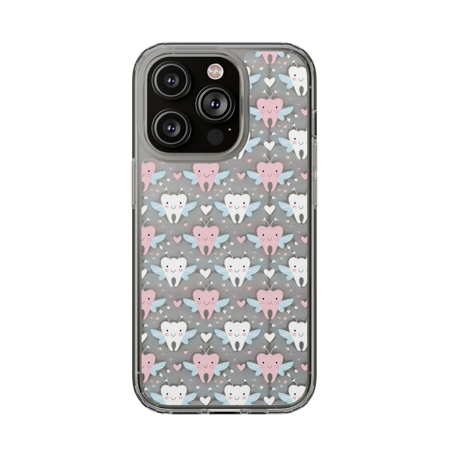 Tooth Fairy Clear Case, Cute Phone Cover for Dental Workers