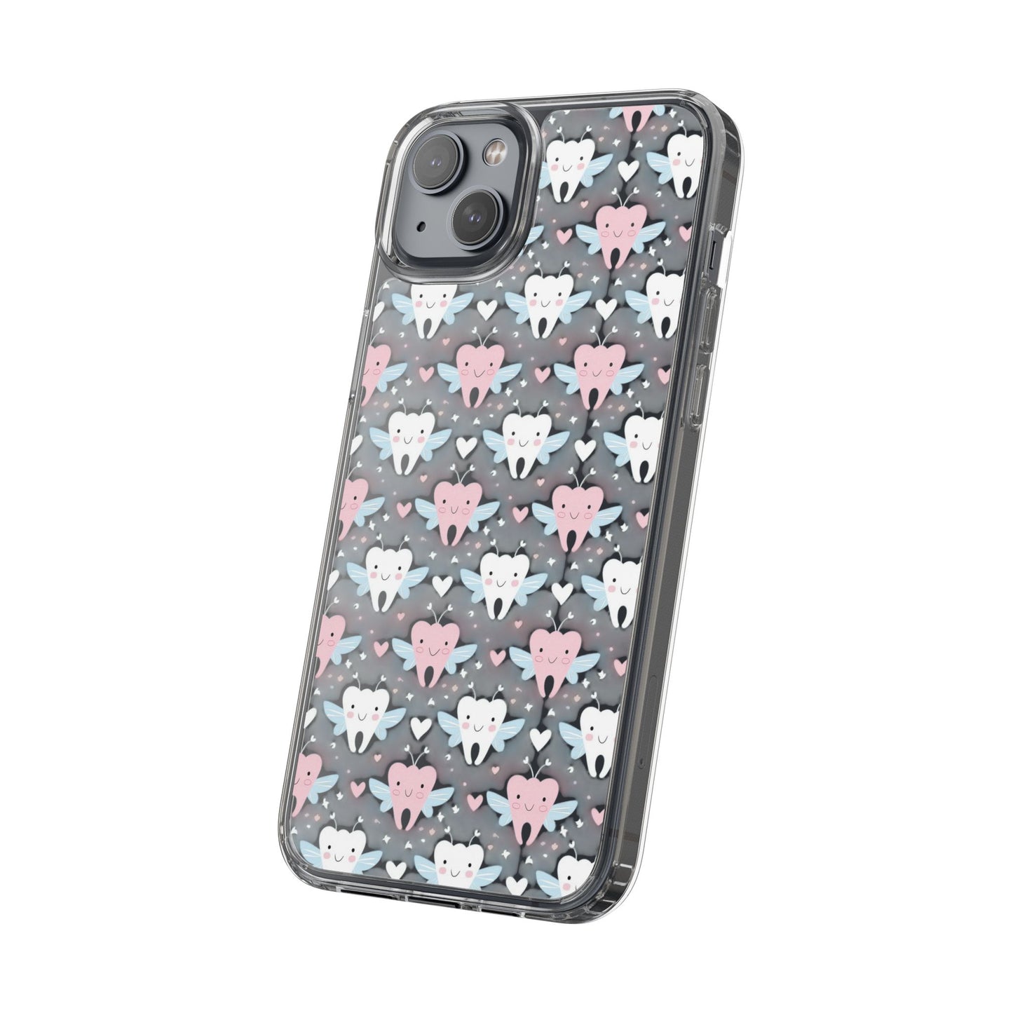 Tooth Fairy Clear Case, Cute Phone Cover for Dental Workers