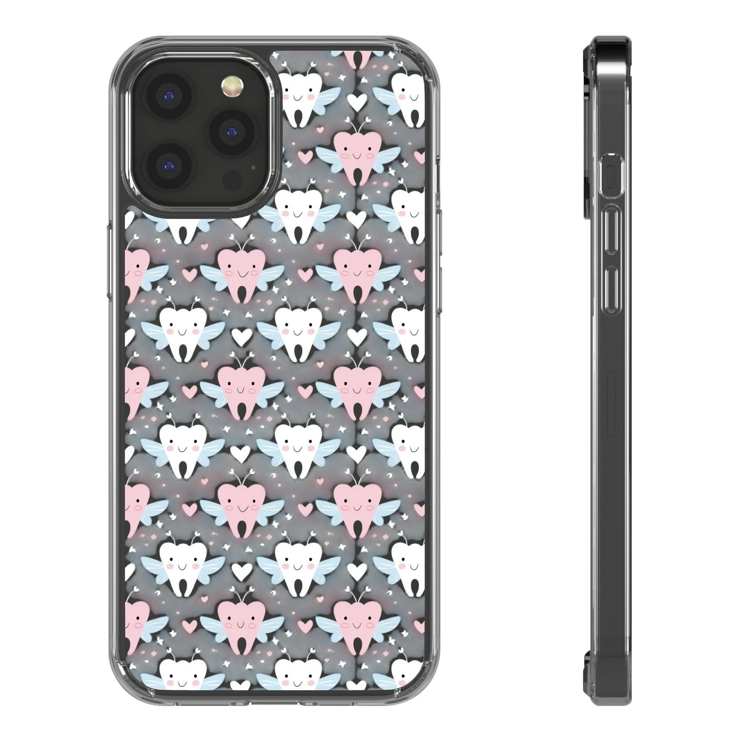 Tooth Fairy Clear Case, Cute Phone Cover for Dental Workers