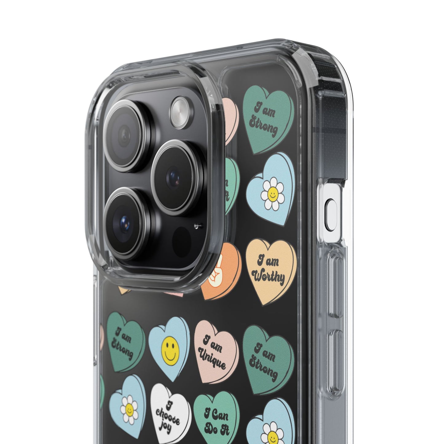 Empowerment Phone Cases, I Am Worthy Clear Cases, Inspirational Gifts, Cute Phone Cover for Teens, Self-Love Accessories