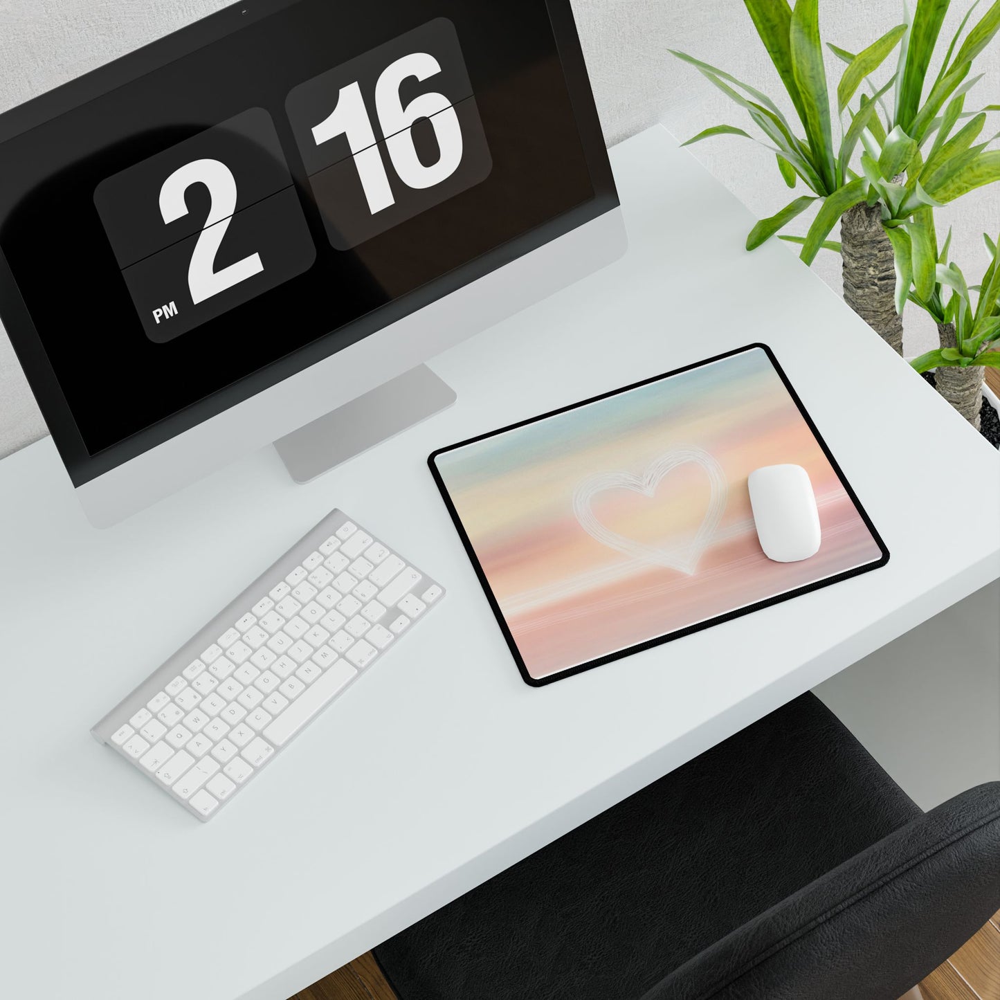 Sunset Heart Desk Mat