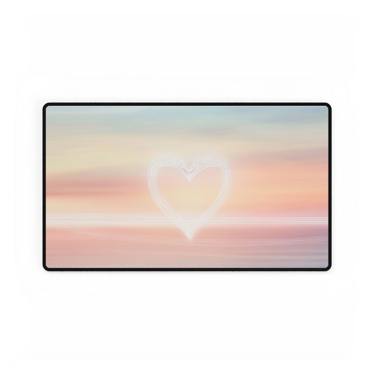 Sunset Heart Desk Mat