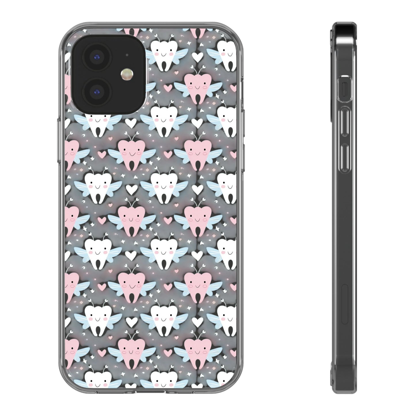 Tooth Fairy Clear Case, Cute Phone Cover for Dental Workers