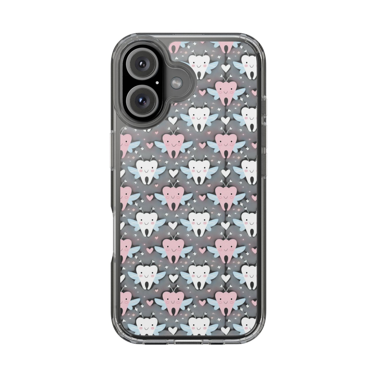 Tooth Fairy Clear Case, Cute Phone Cover for Dental Workers