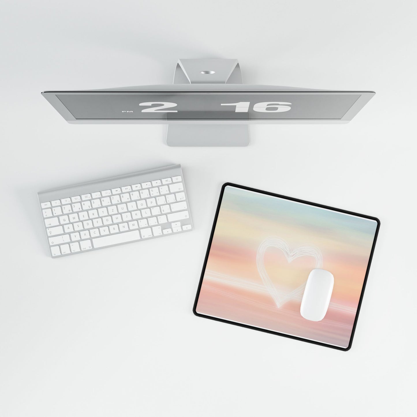 Sunset Heart Desk Mat