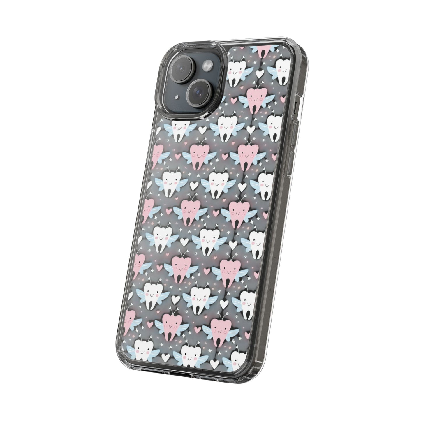 Tooth Fairy Clear Case, Cute Phone Cover for Dental Workers