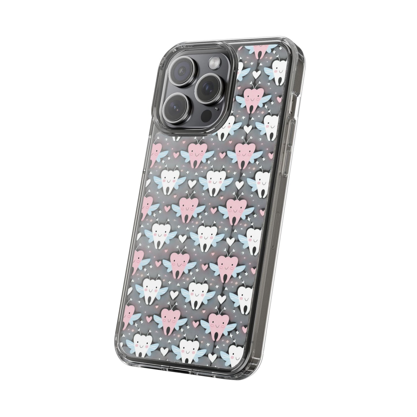 Tooth Fairy Clear Case, Cute Phone Cover for Dental Workers