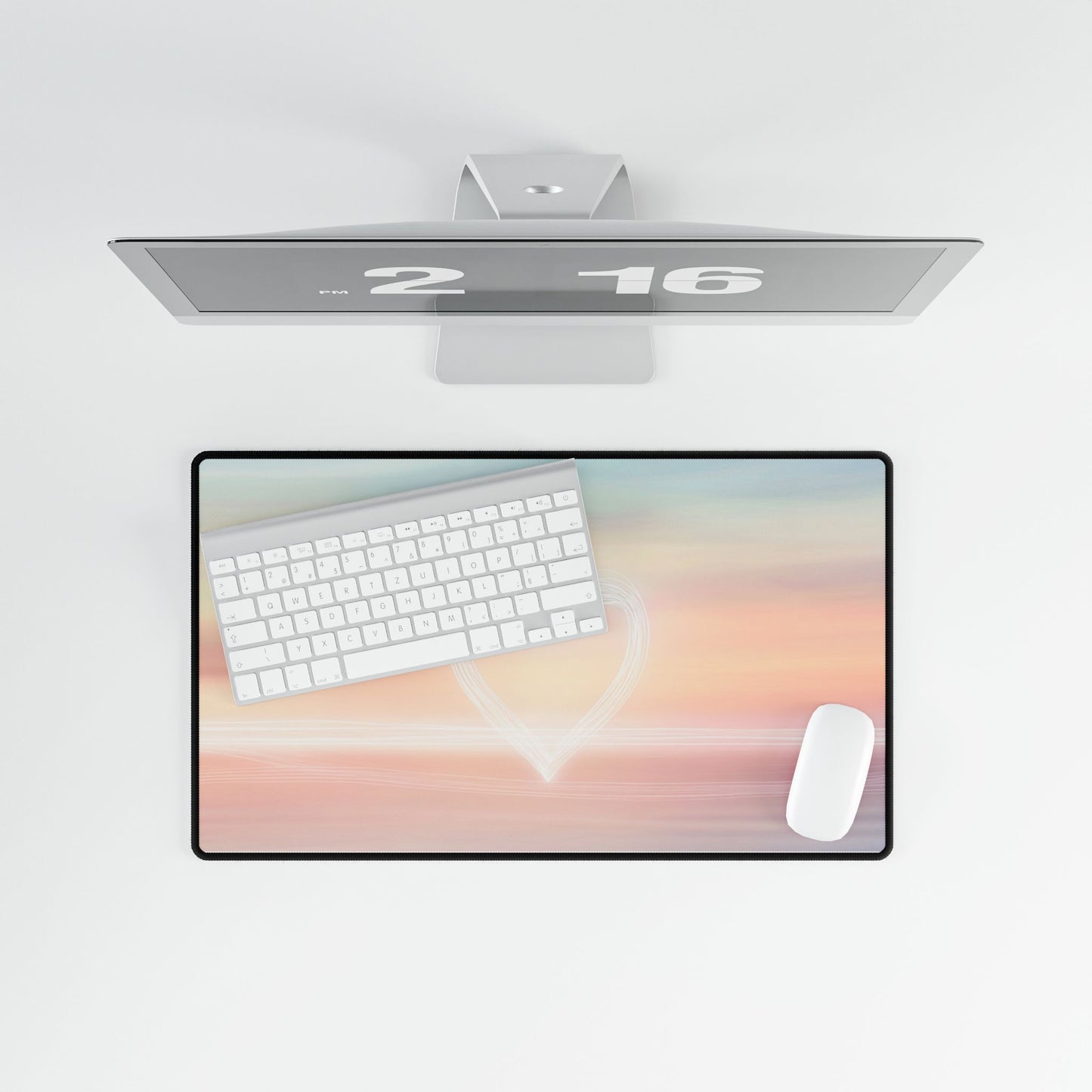 Sunset Heart Desk Mat