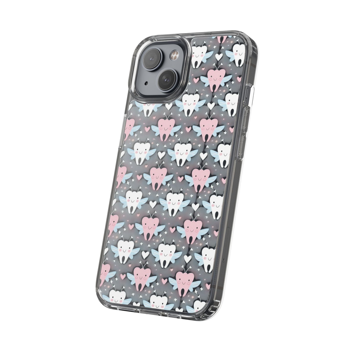 Tooth Fairy Clear Case, Cute Phone Cover for Dental Workers