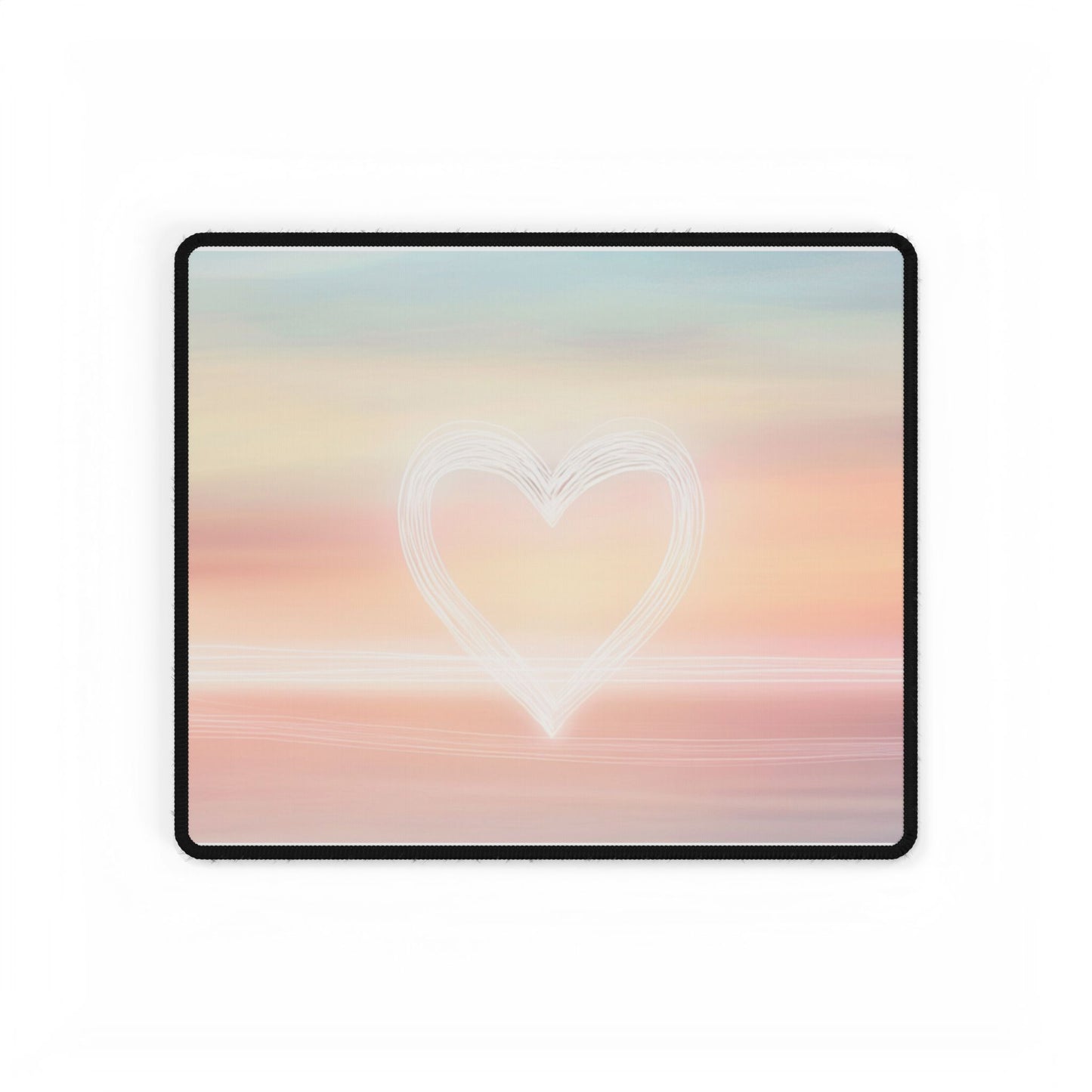 Sunset Heart Desk Mat
