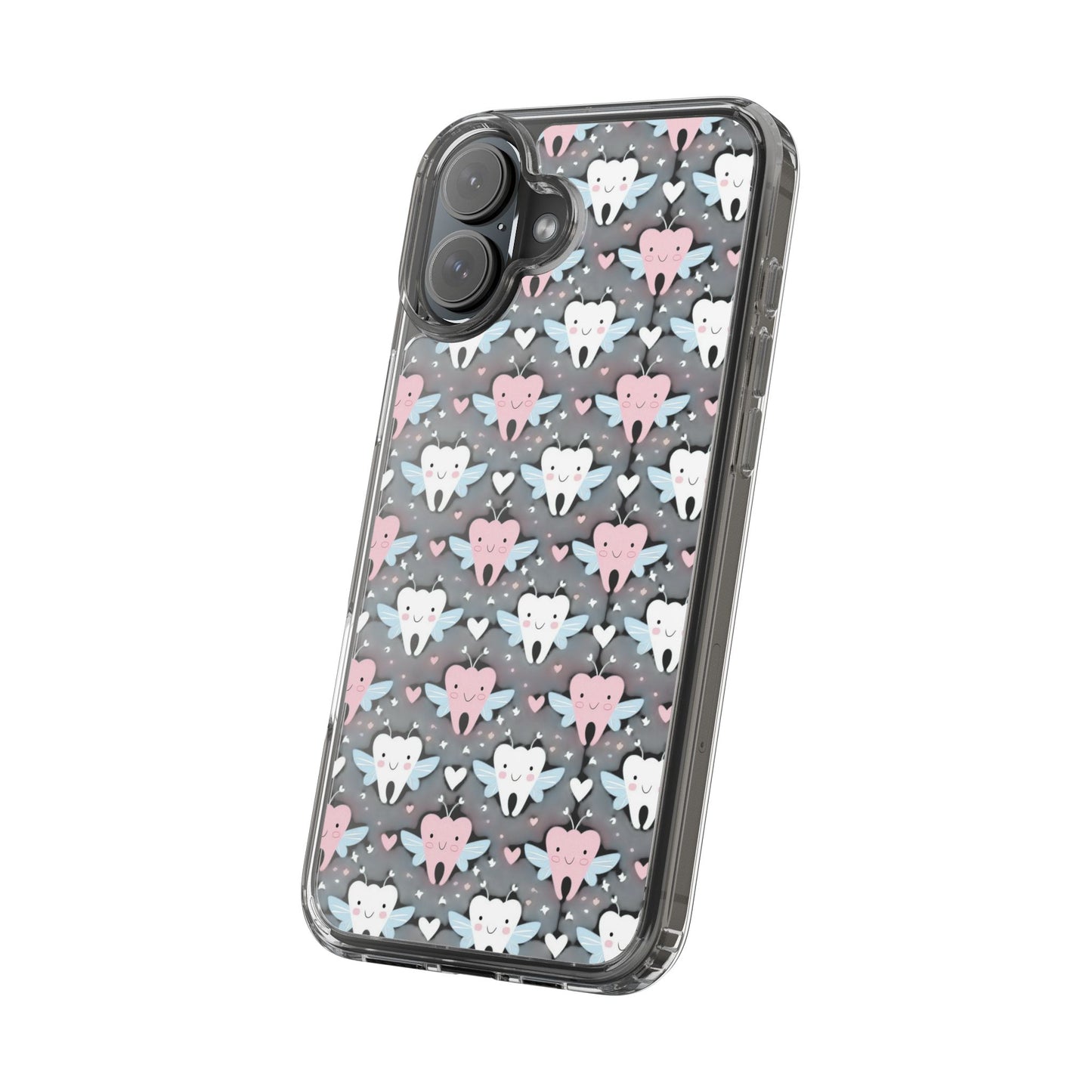 Tooth Fairy Clear Case, Cute Phone Cover for Dental Workers