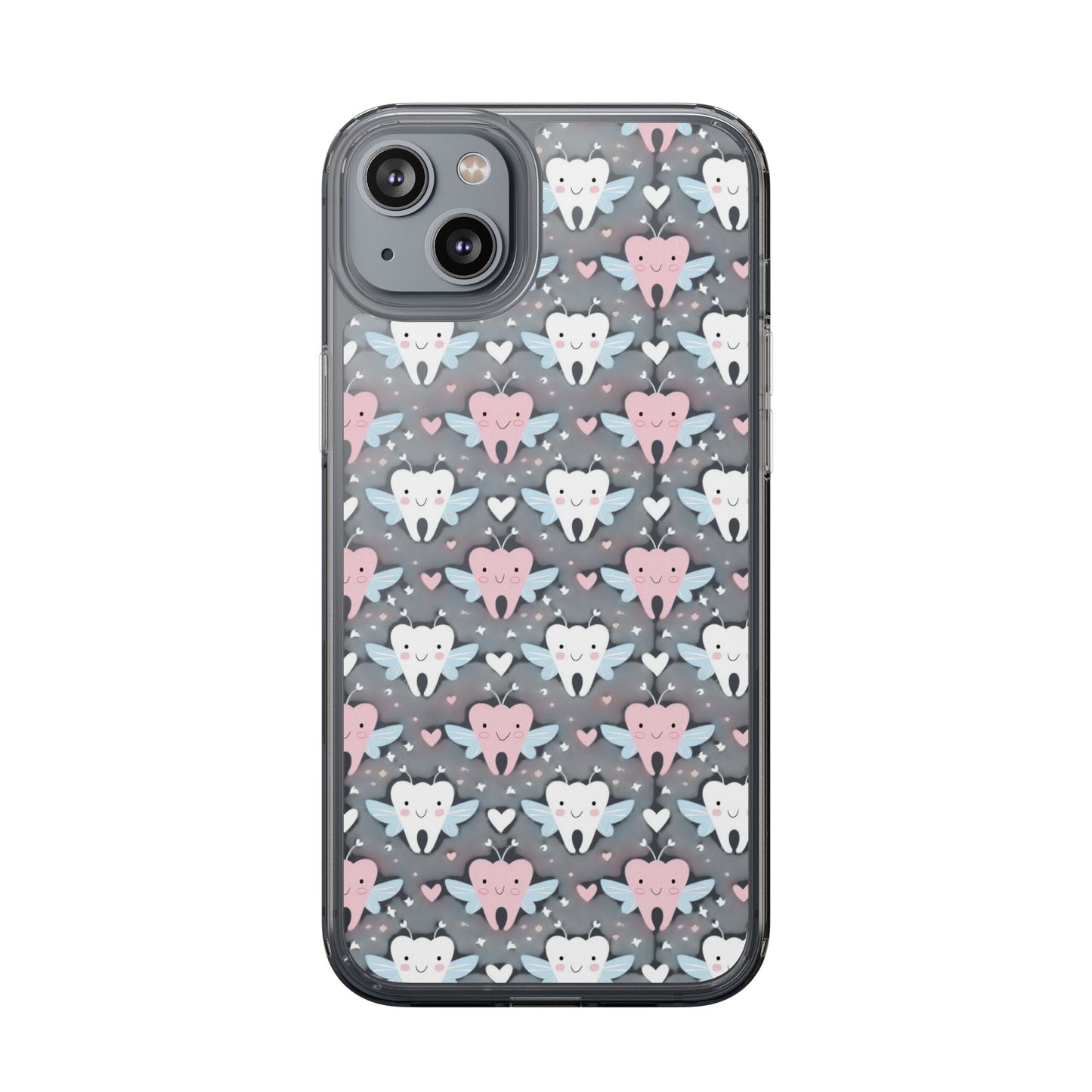 Tooth Fairy Clear Case, Cute Phone Cover for Dental Workers