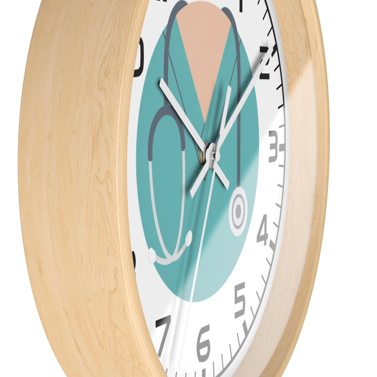 Scrubs and Stethoscope Wall Clock
