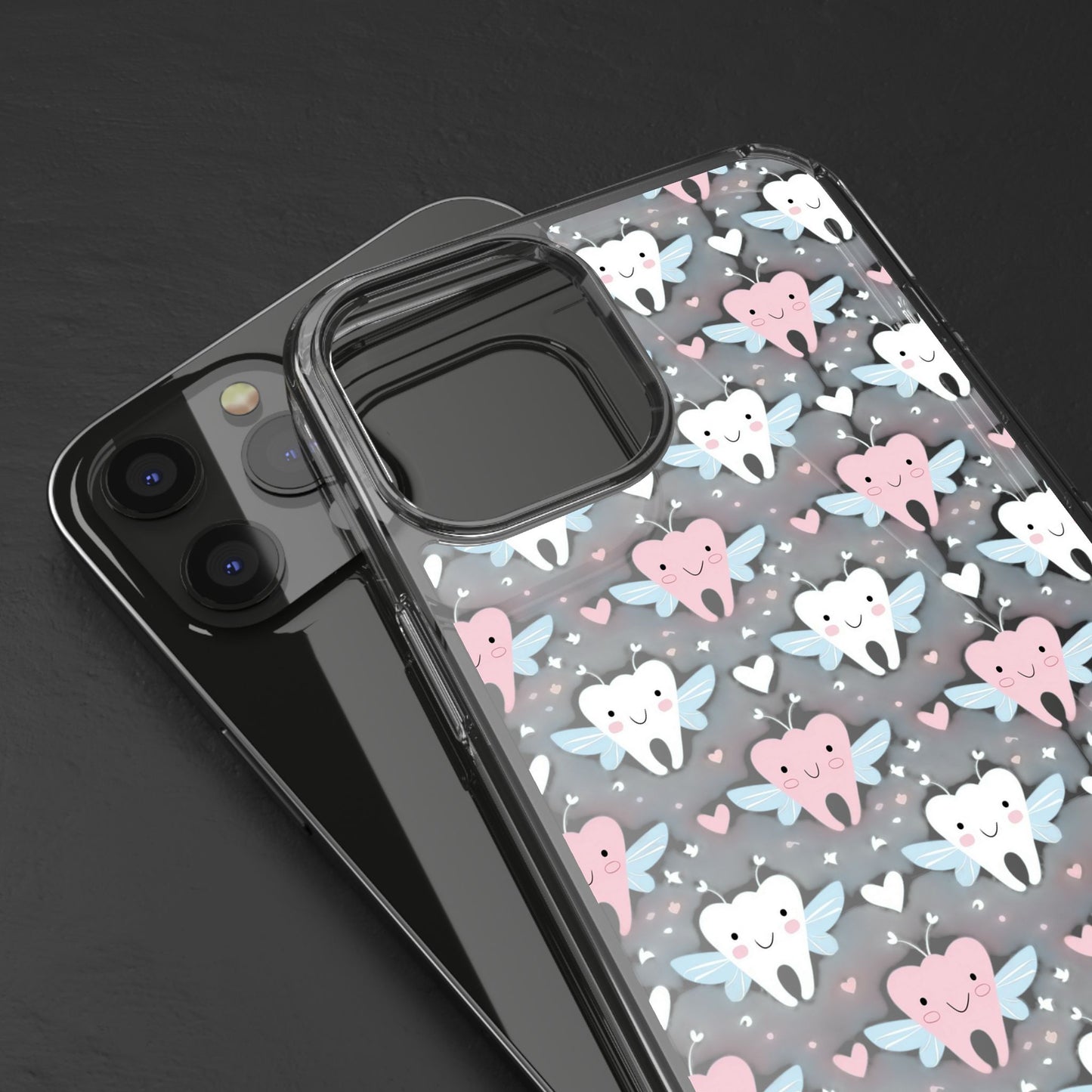 Tooth Fairy Clear Case, Cute Phone Cover for Dental Workers