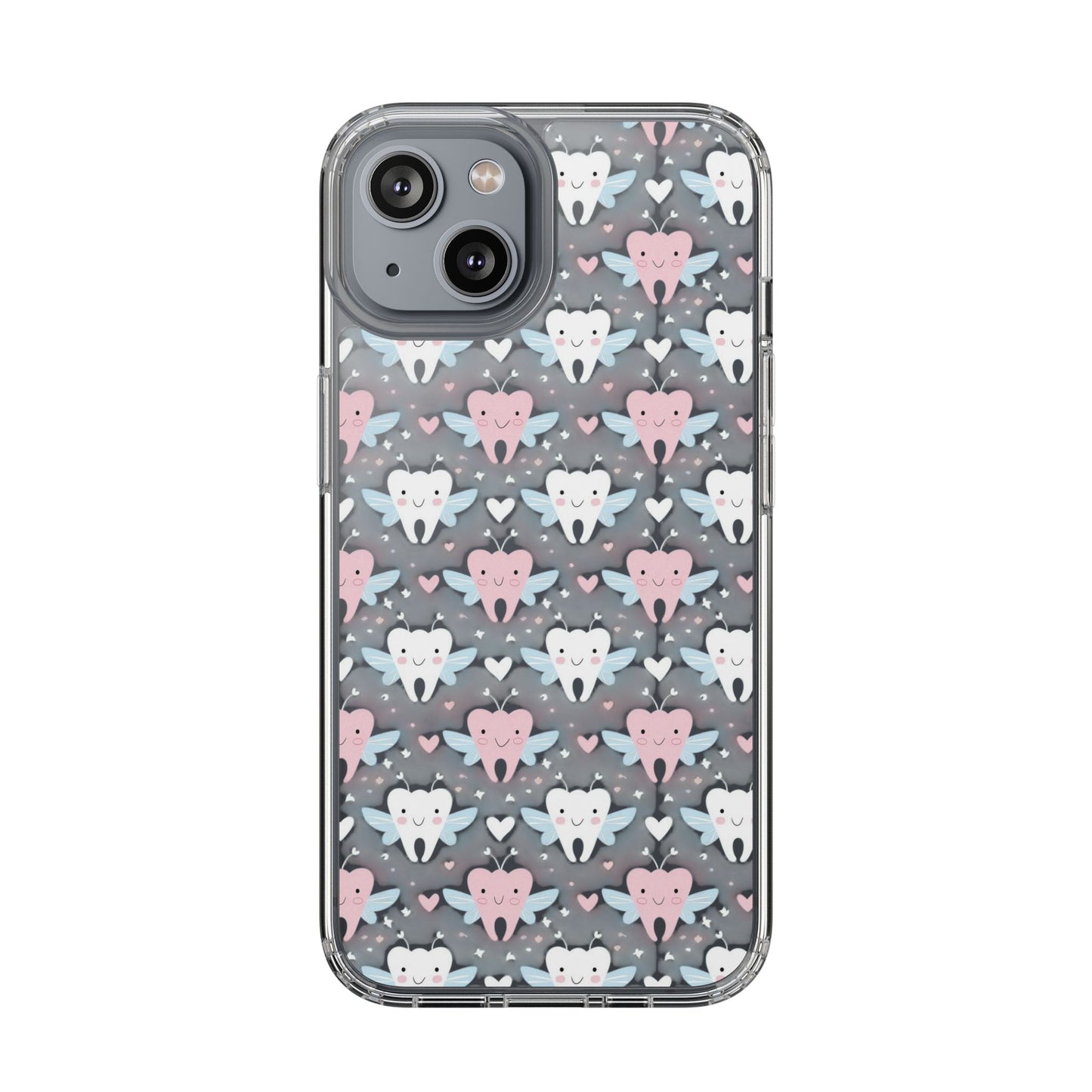 Tooth Fairy Clear Case, Cute Phone Cover for Dental Workers