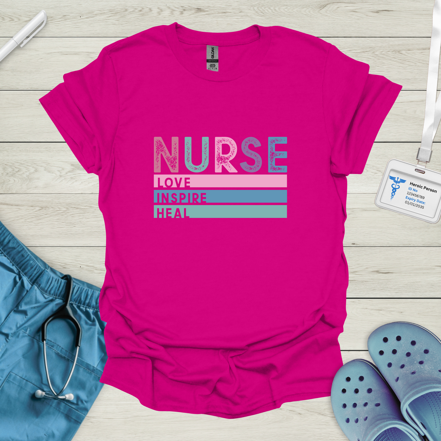 Nurse Love Inspire Heal T-Shirt