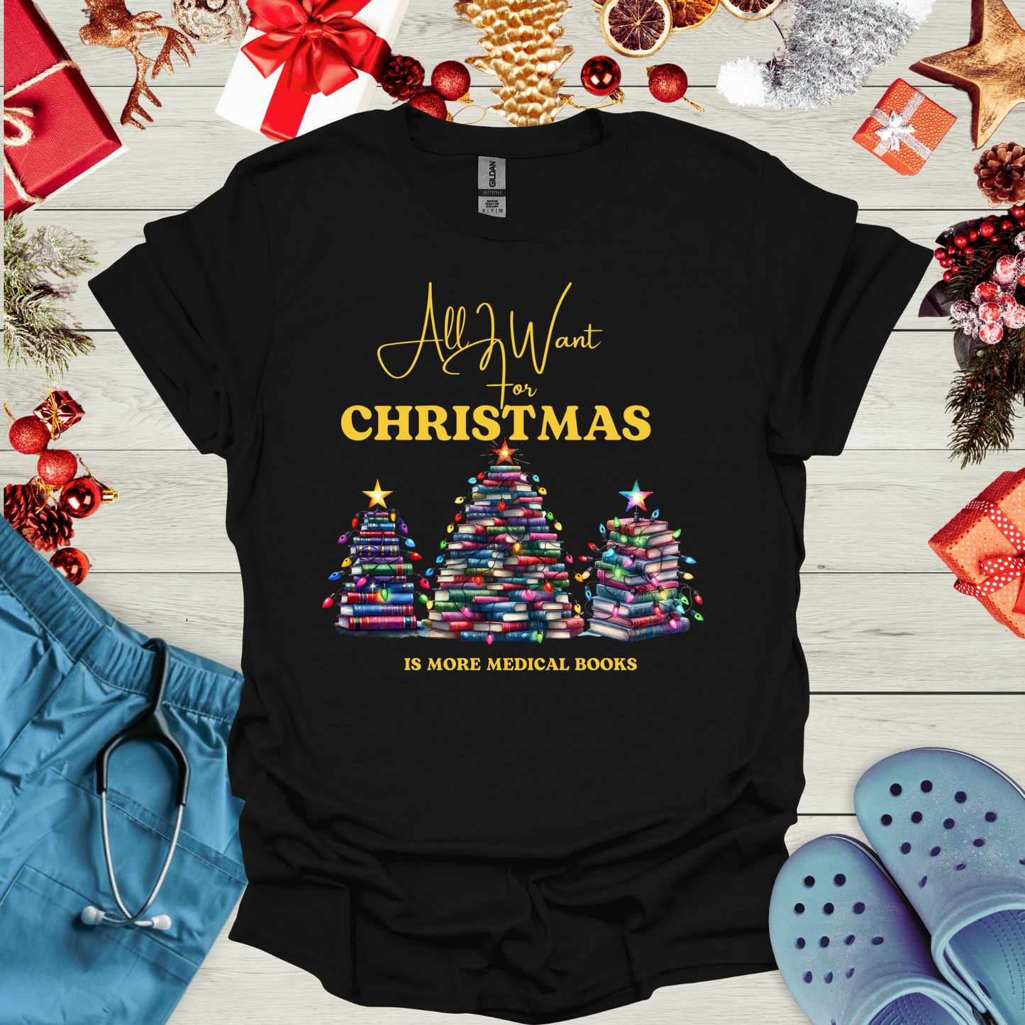 All I want for christmas is more medical books T-Shirt
