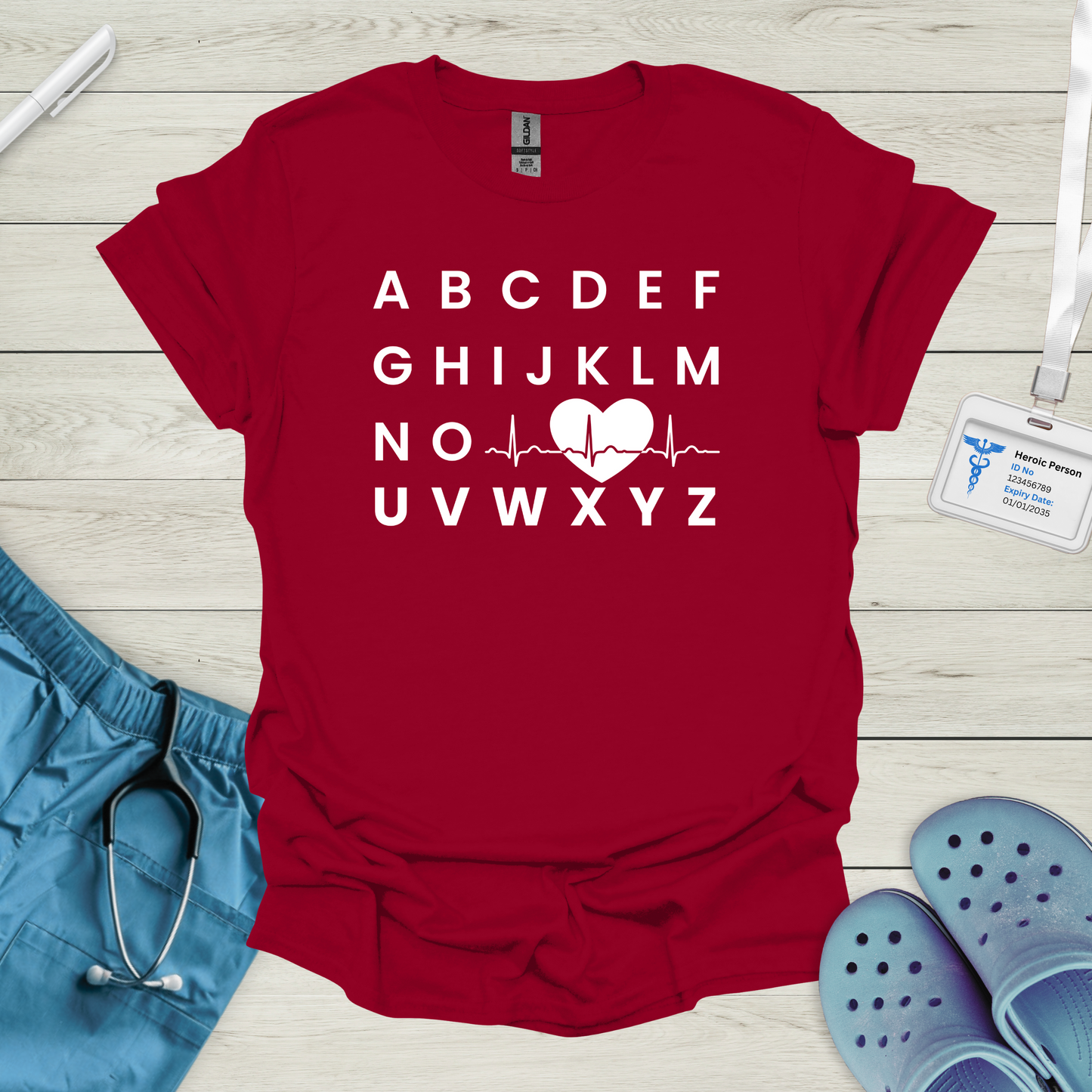 Alphabet ECG T-Shirt
